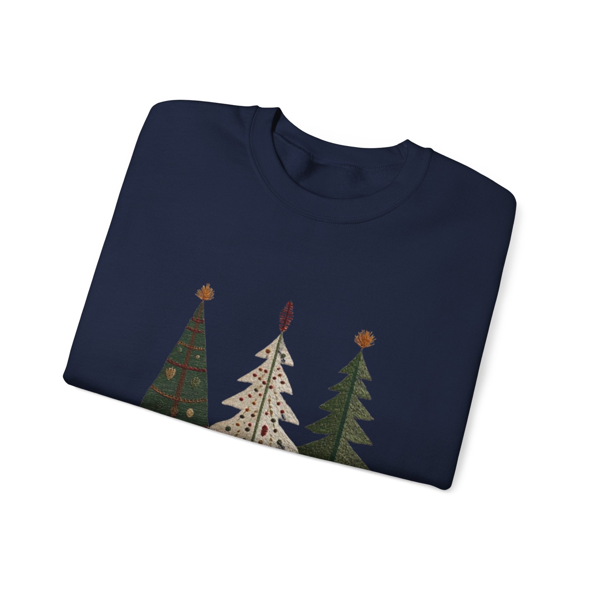 Christmas Tree Trio Sweatshirt – Joy to My Soul Holiday Crewneck