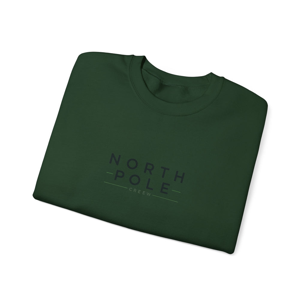 North Pole Crewneck Sweatshirt — Minimal Holiday Graphic Pullover