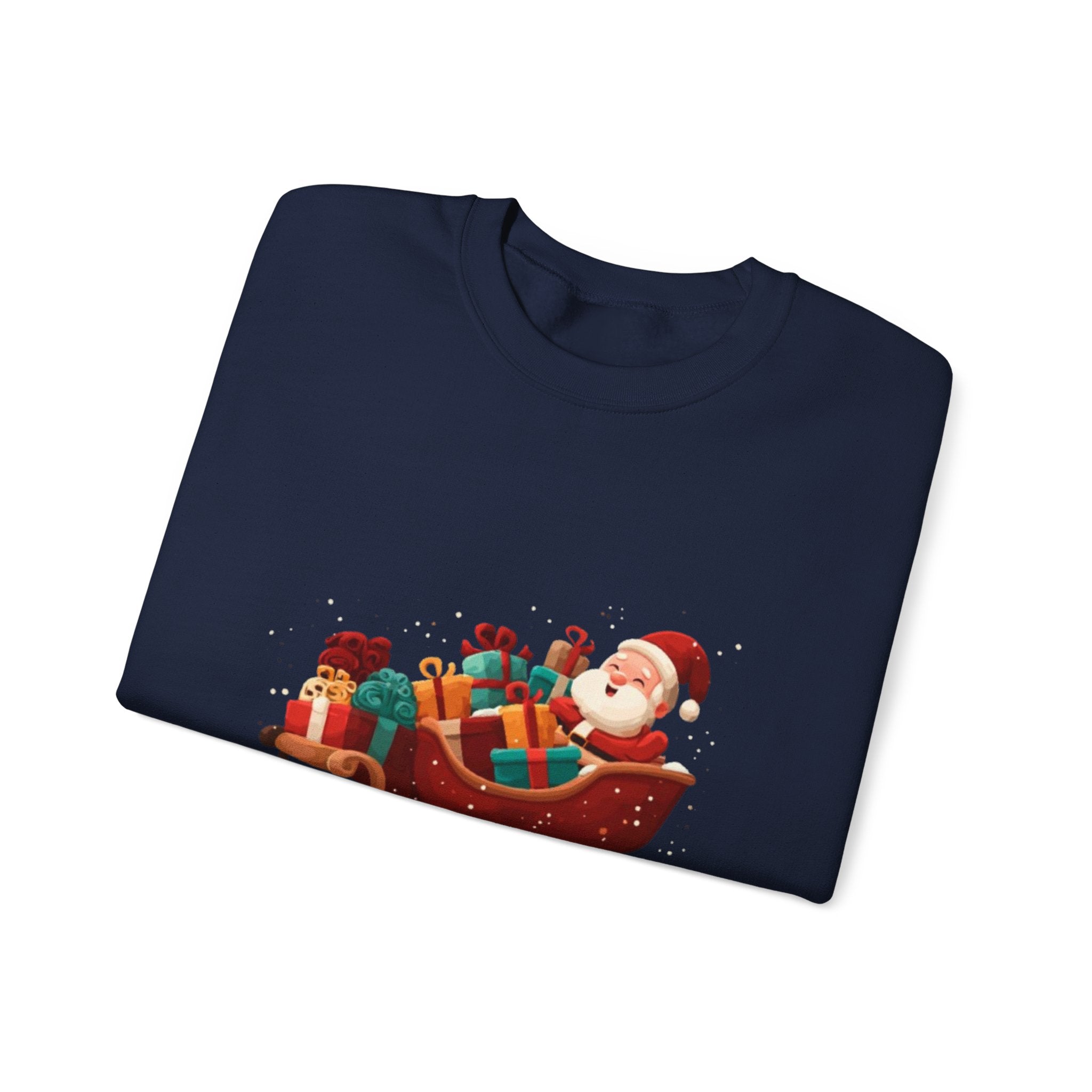 Christmas Santa Sleigh Crewneck Sweatshirt — "Sleigh Niym" Holiday Graphic