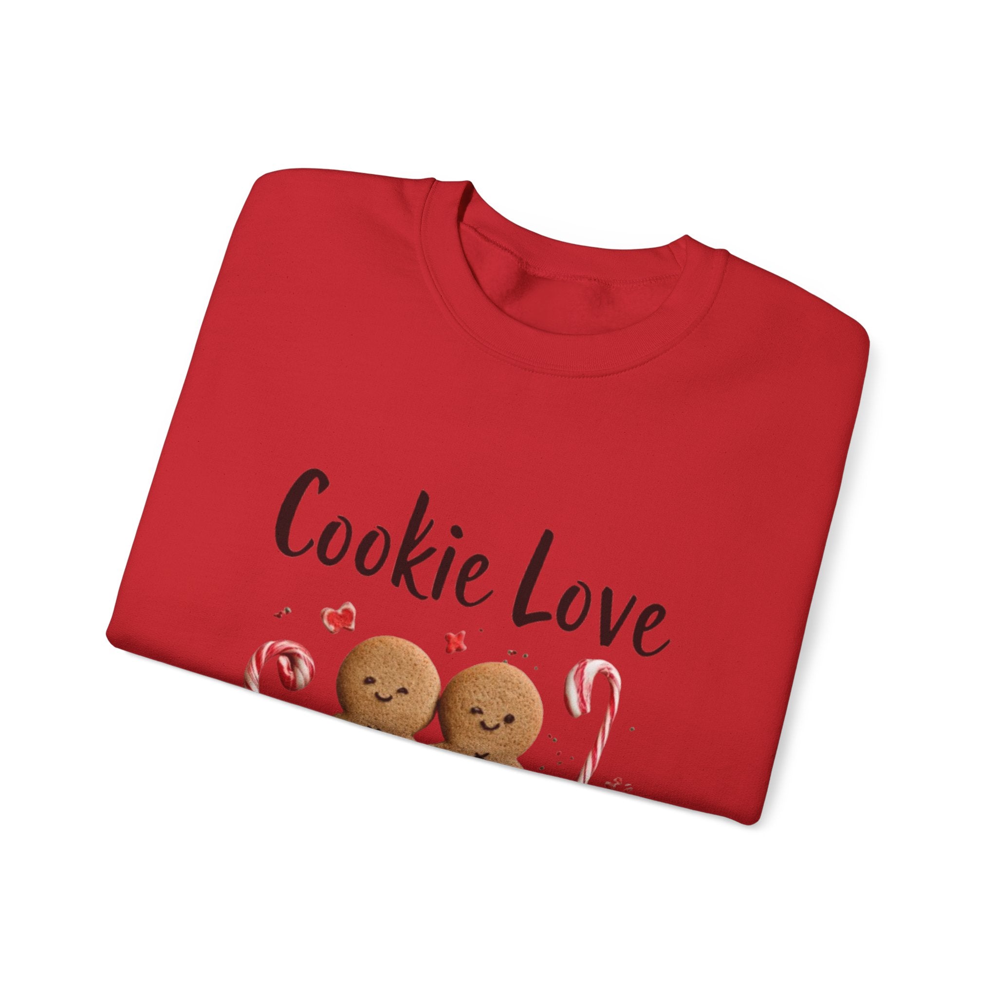 Cookie Love Sweatshirt — Cute Gingerbread Couple Holiday Crewneck