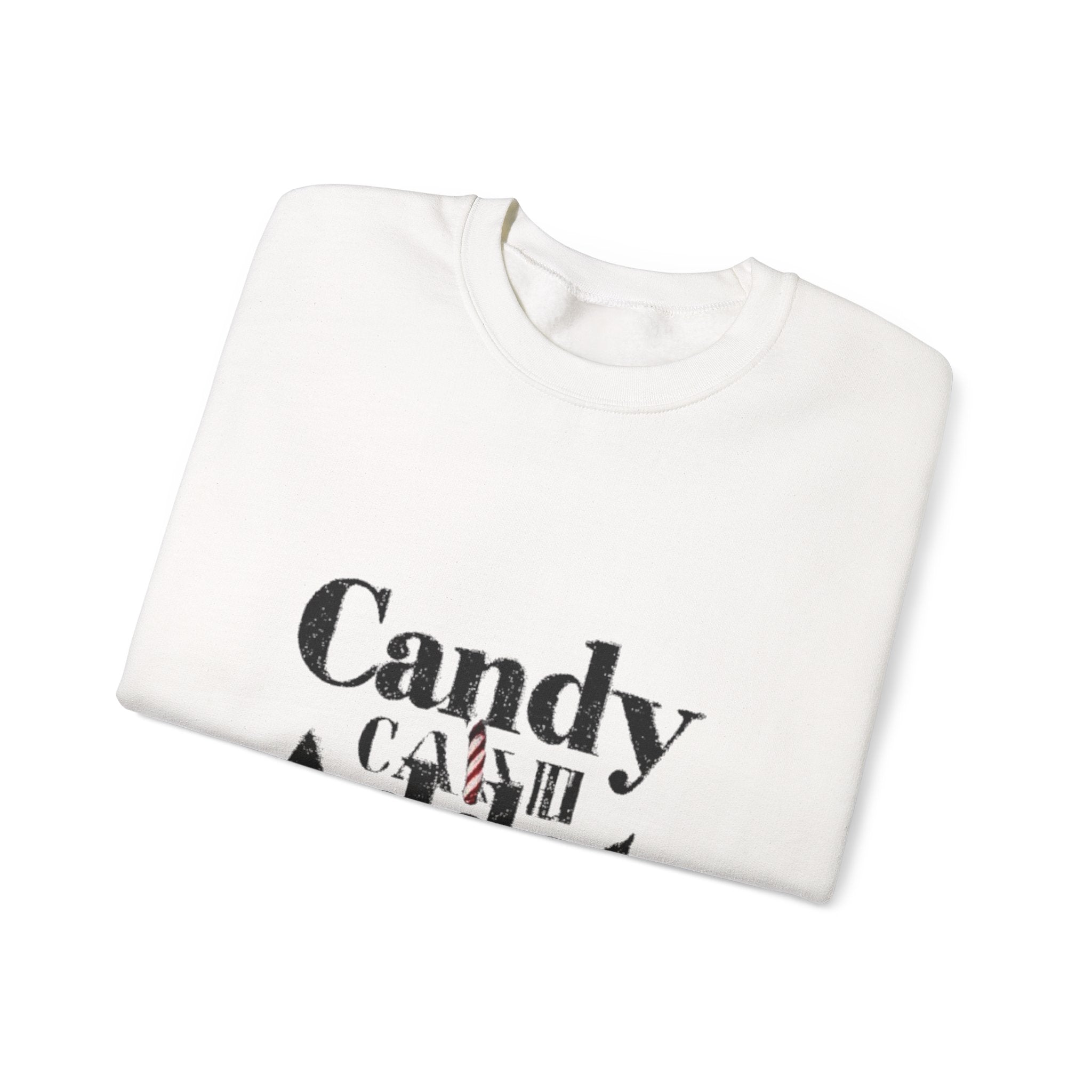 Candy Addict Sweatshirt – Retro Typography Candy Lover Crewneck