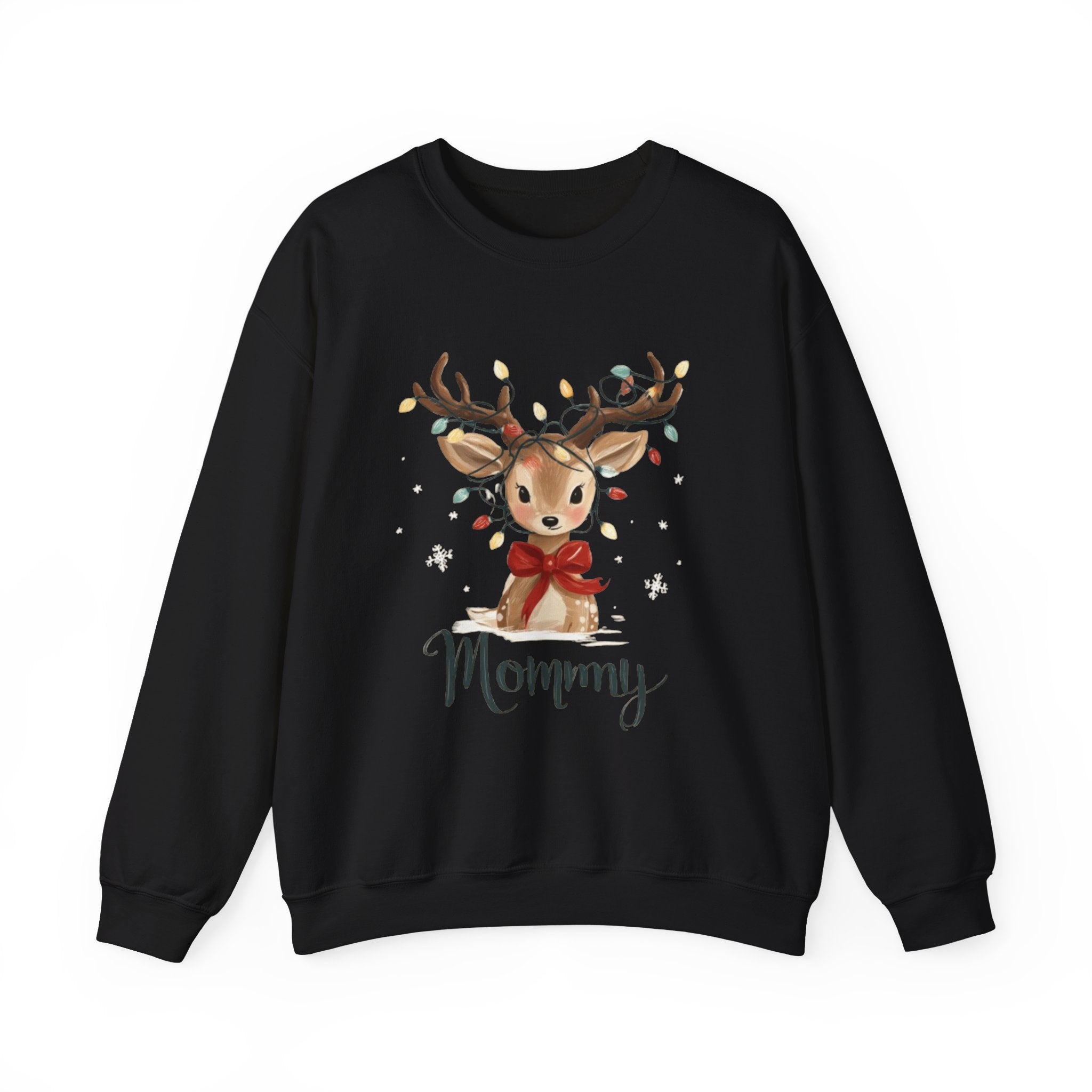 Mommy Reindeer Sweatshirt - Christmas Mom Holiday Crewneck