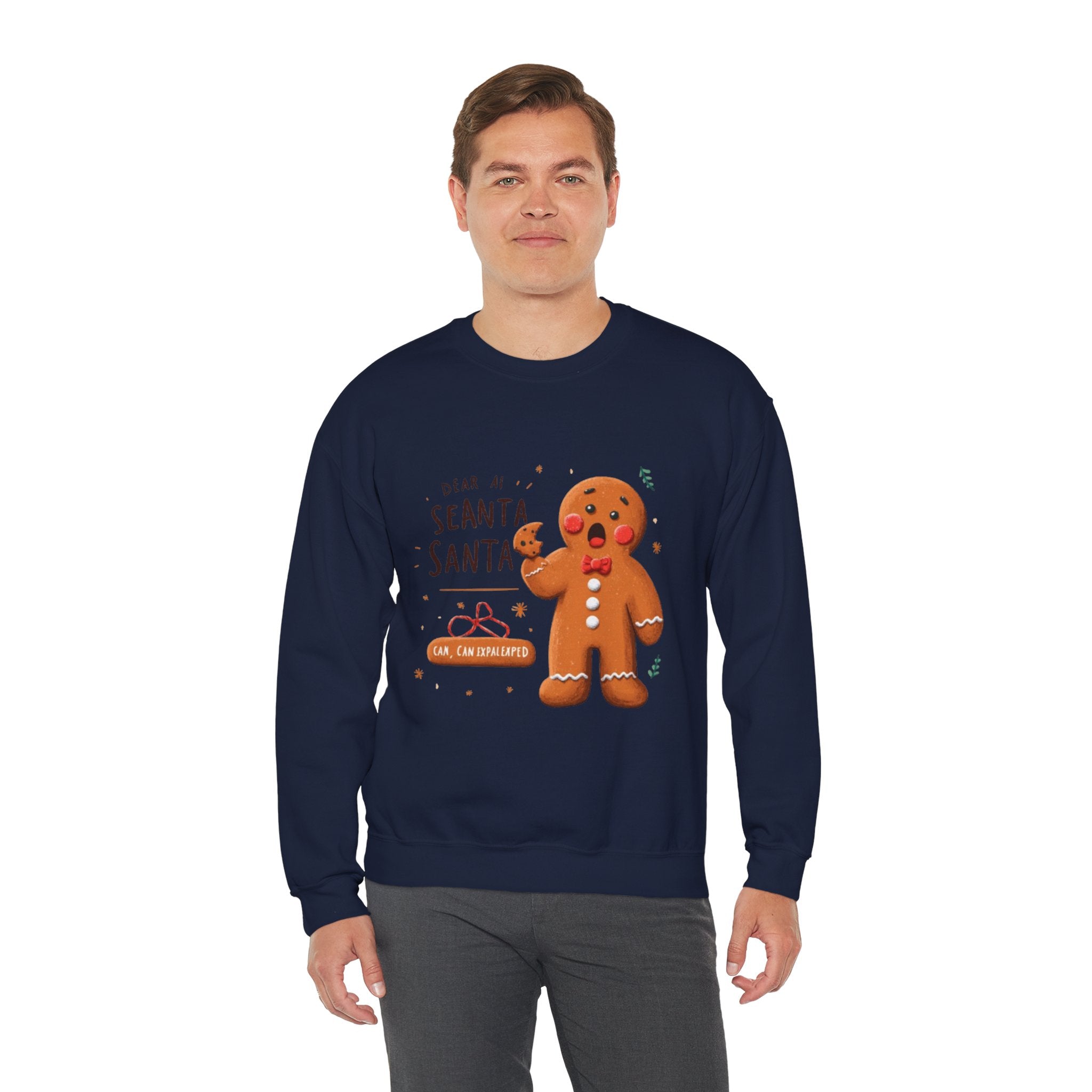 Gingerbread Cookie "Dear Santa" Crewneck Sweatshirt