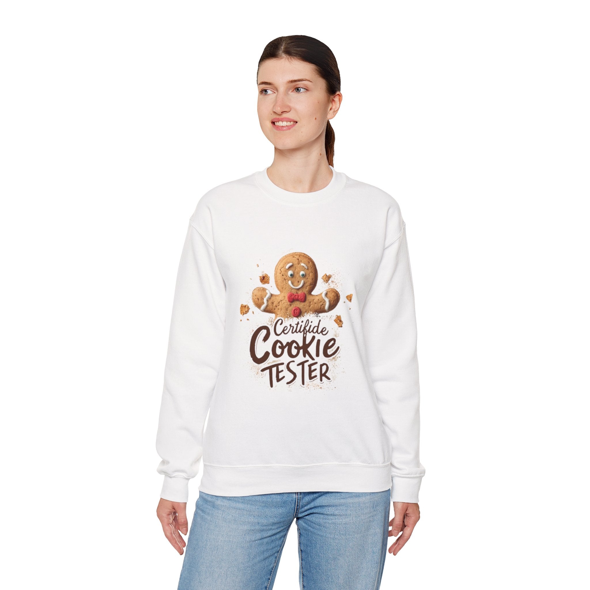 Cookie Tester Sweatshirt – "Certified Cookie Tester" Gingerbread Crewneck