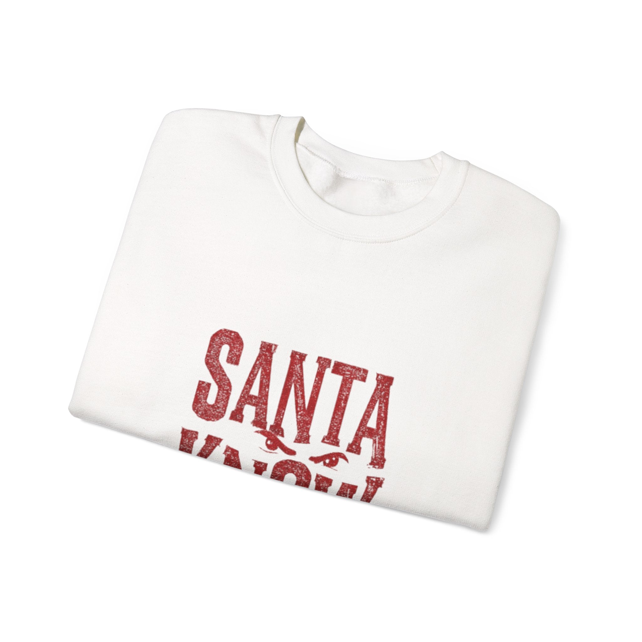 Santa Know Sweatshirt – Funny Holiday Crewneck Saying "Santa Know What You W's Doin'"