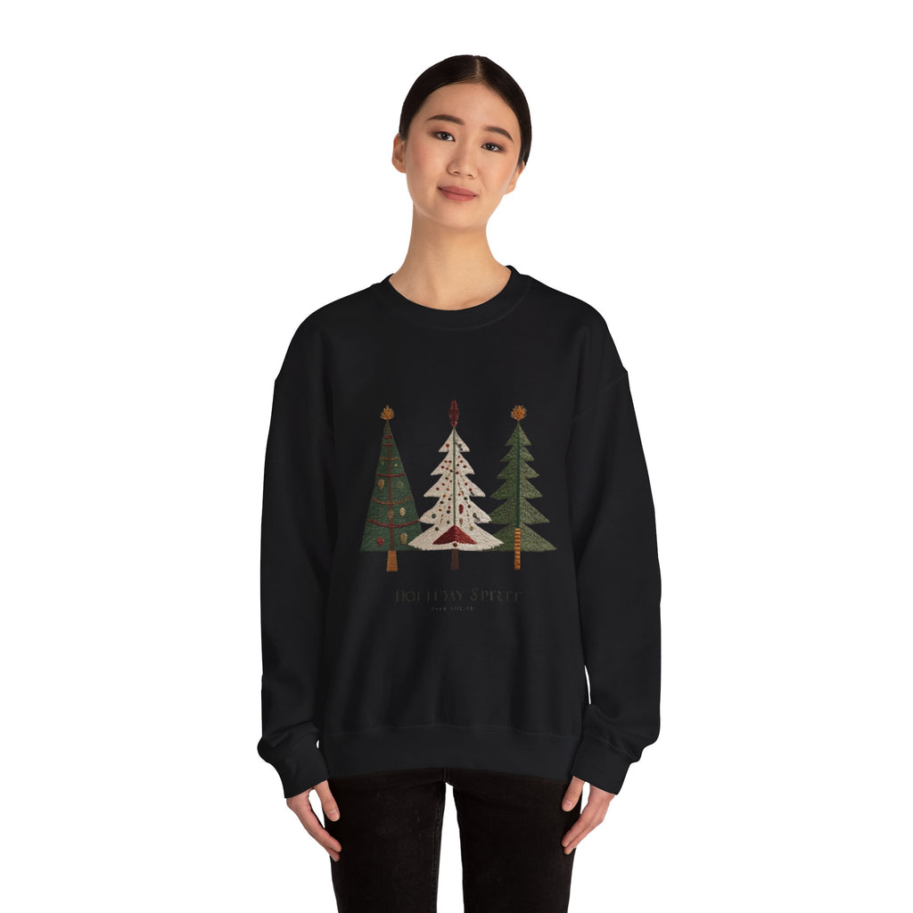 Christmas Tree Trio Sweatshirt – Joy to My Soul Holiday Crewneck