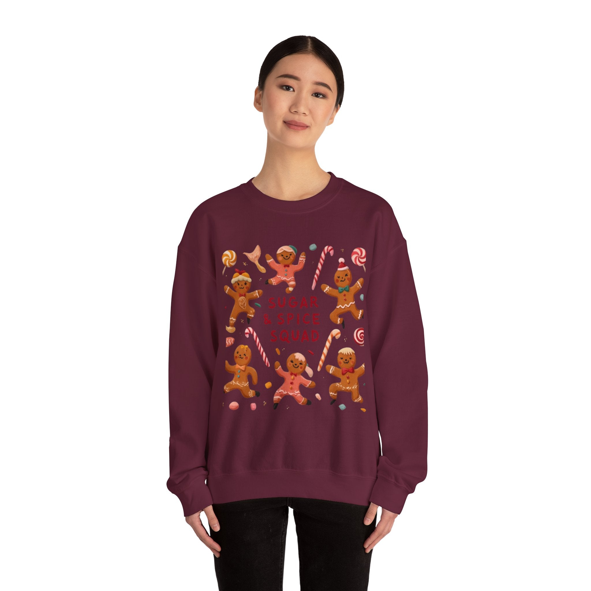 Sugar & Spice Squad Sweatshirt — Gingerbread Holiday Crewneck