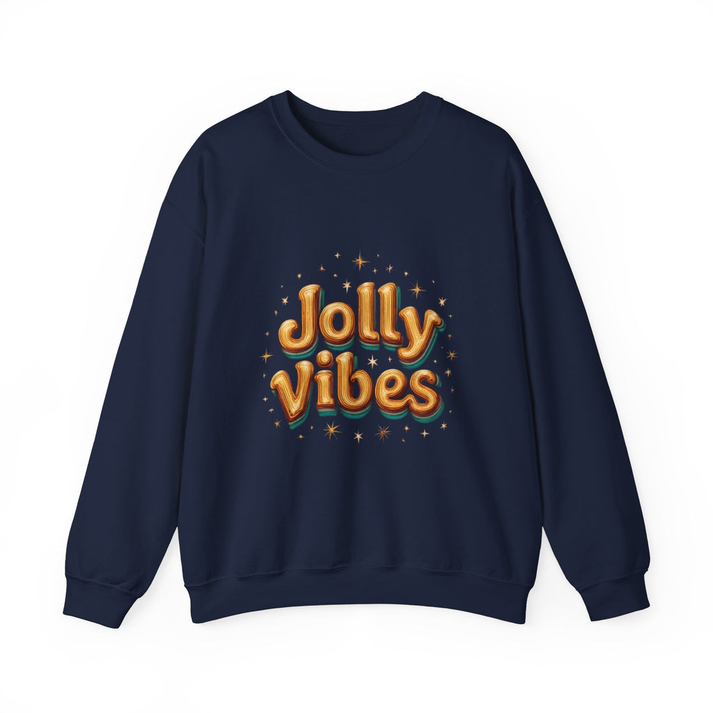 Jolly Vibes Sweatshirt – Cozy Holiday Graphic Crewneck