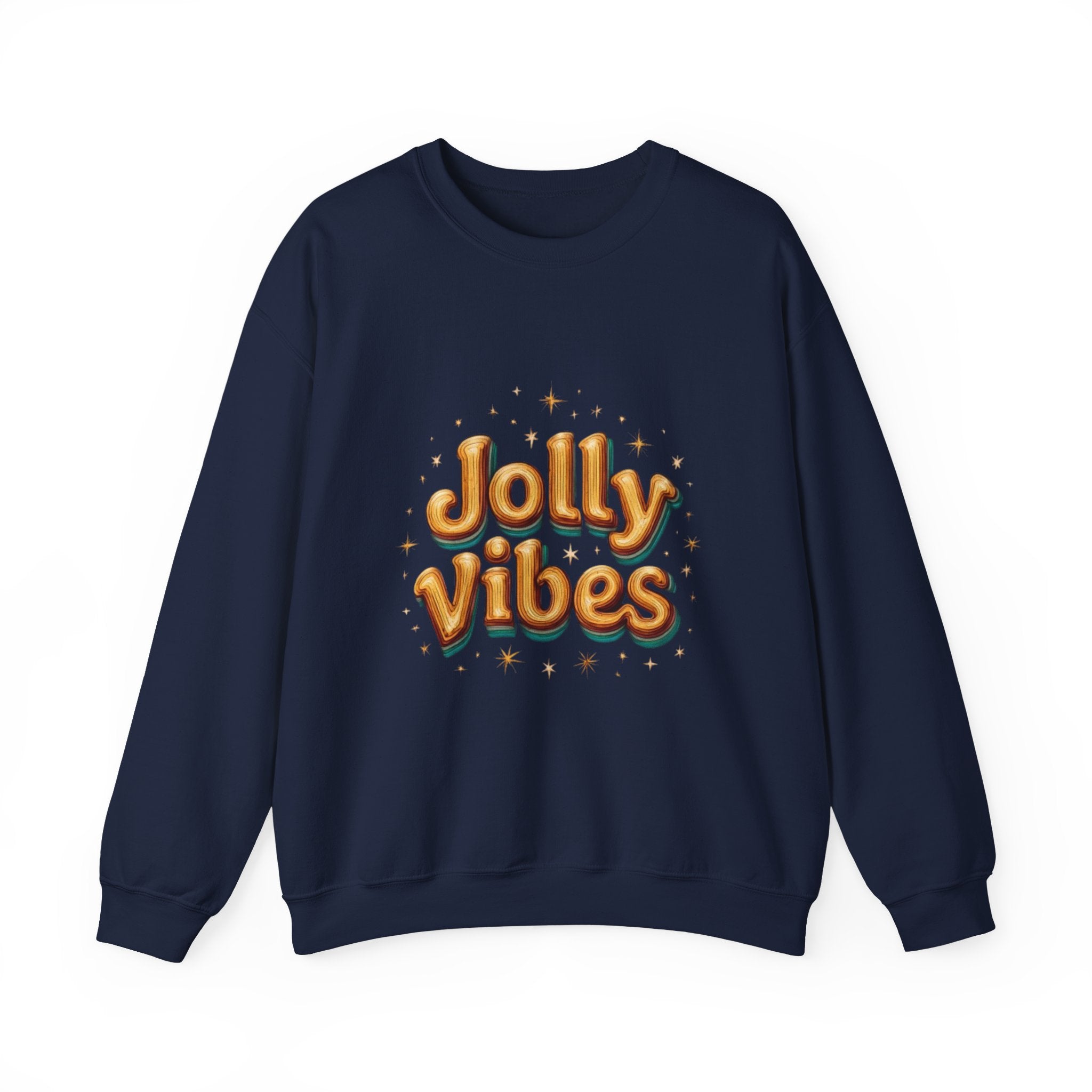 Jolly Vibes Sweatshirt – Cozy Holiday Graphic Crewneck