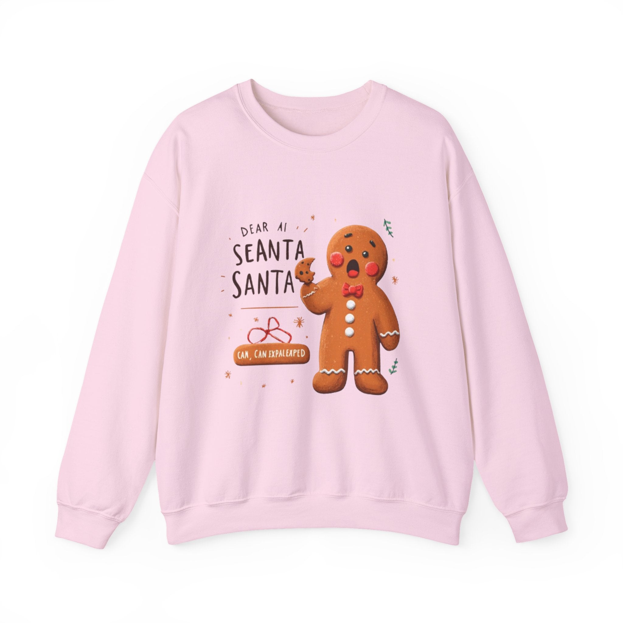 Gingerbread Cookie "Dear Santa" Crewneck Sweatshirt