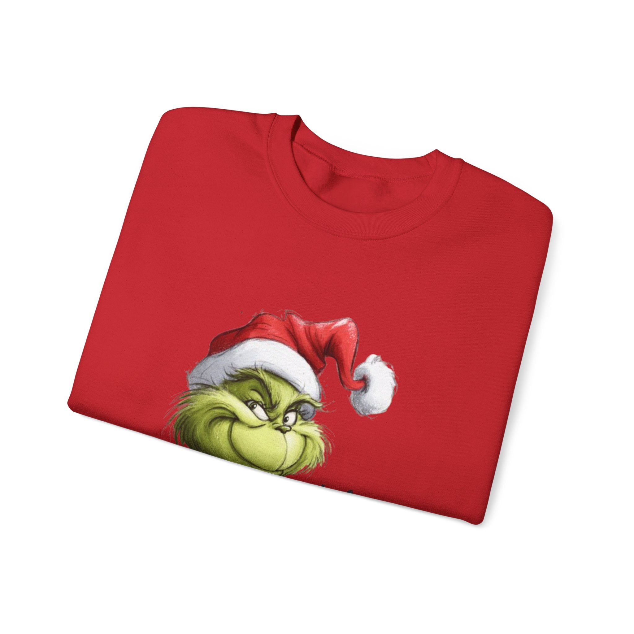 Grinch Santa Crewneck Sweatshirt — 'Ho Ho' Holiday Sweater