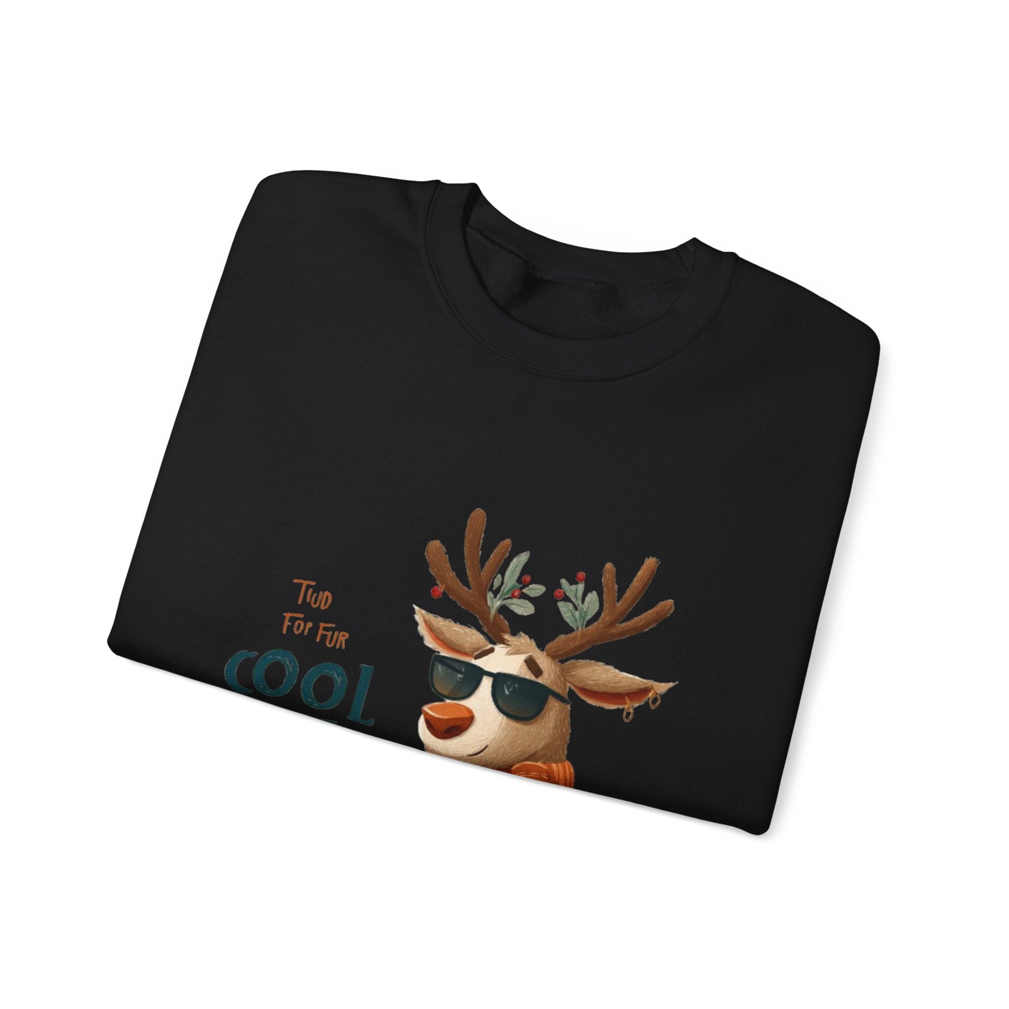 Reindeer 'Cool Yule' Crewneck Sweatshirt — Cute Holiday Graphic