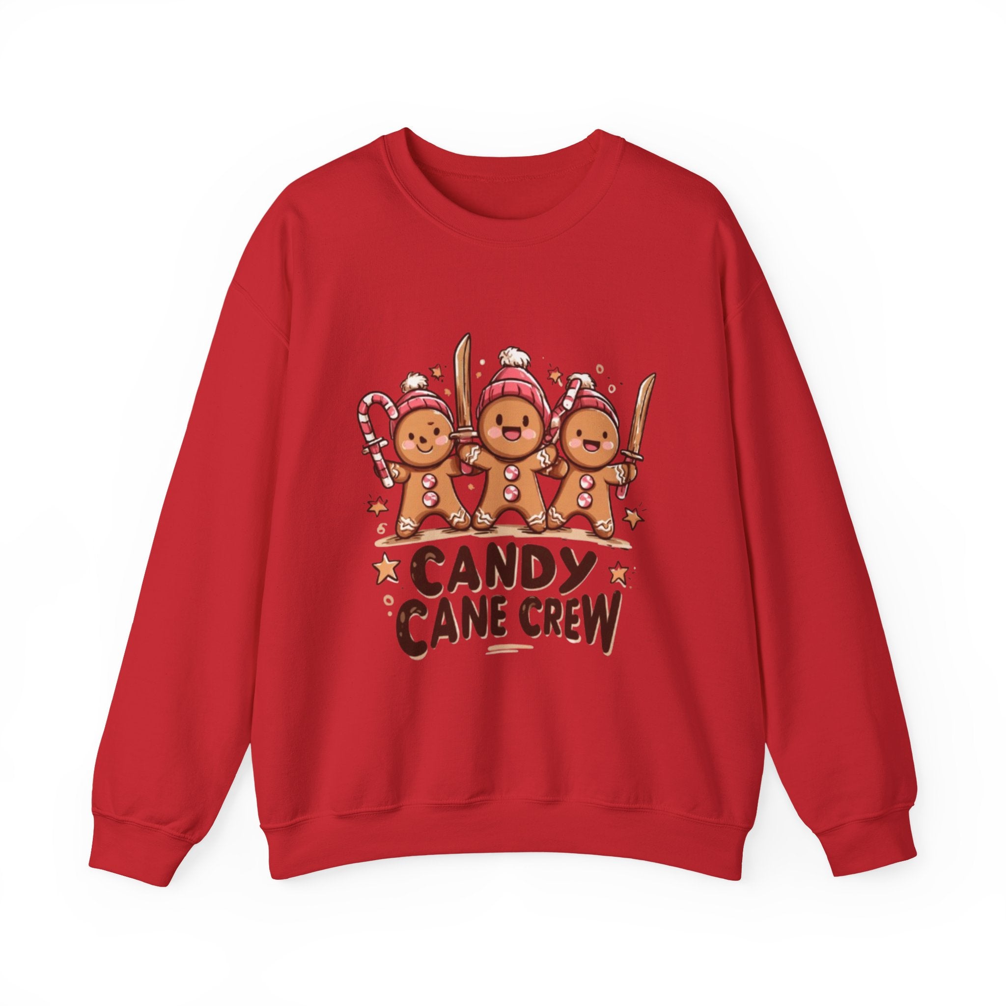 Candy Cane Crew Sweatshirt — Cute Gingerbread 'Candy Cane Crew' Christmas Sweatshirt