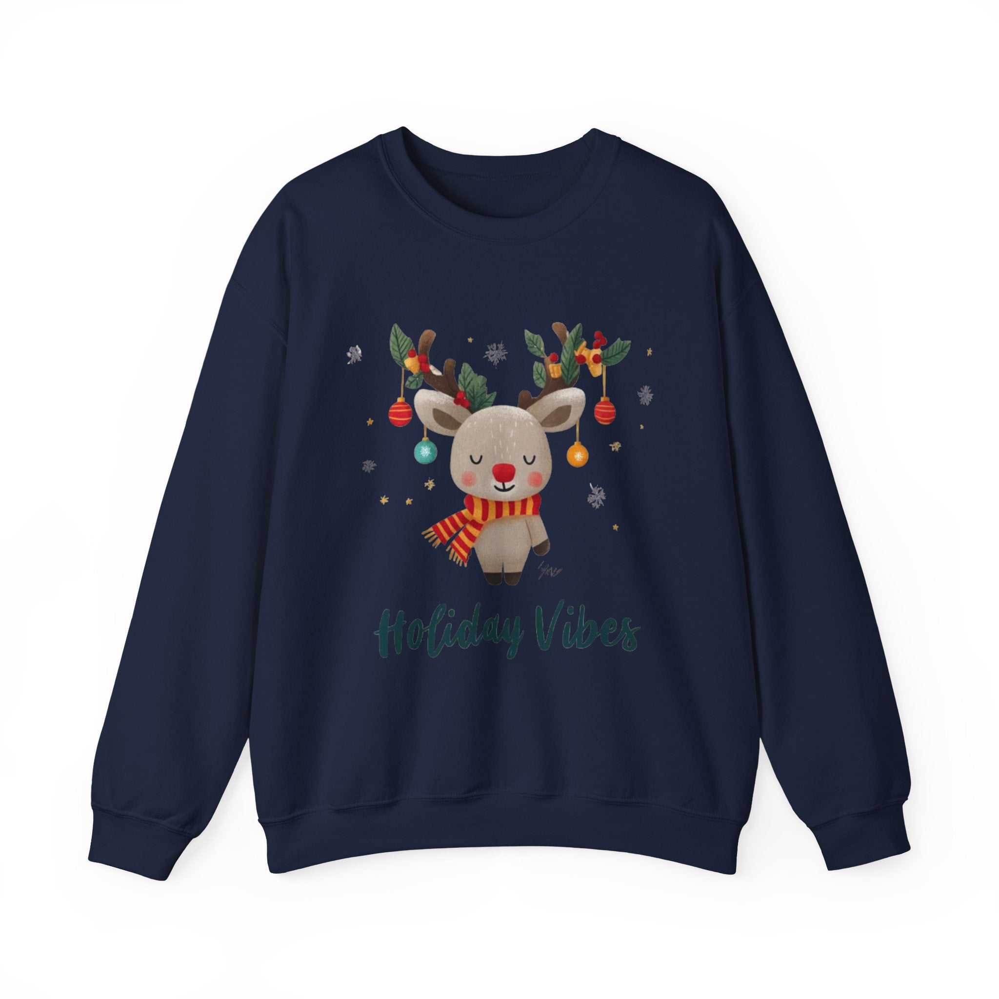 Holiday Vibes Reindeer Sweatshirt