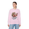Santa Crewneck Sweatshirt — 'Here Comes Santa' Vintage Christmas Sweater
