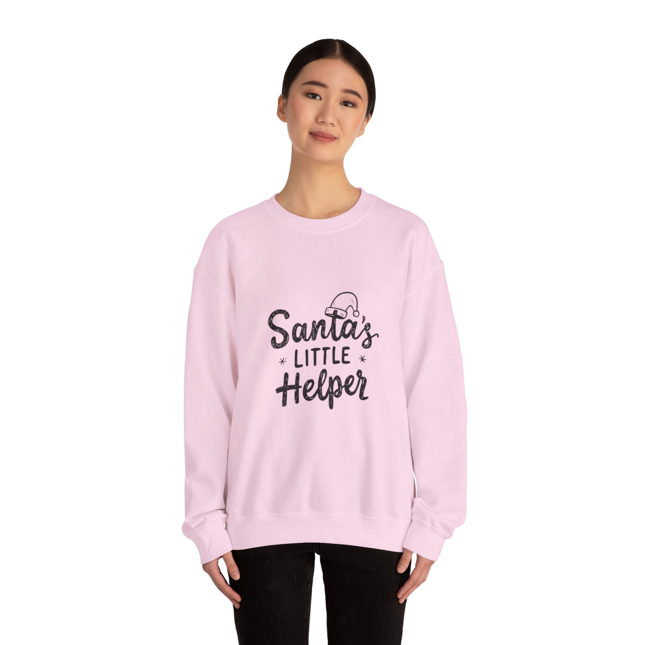Santa's Little Helper Sweatshirt – Holiday Crewneck for Kids & Family