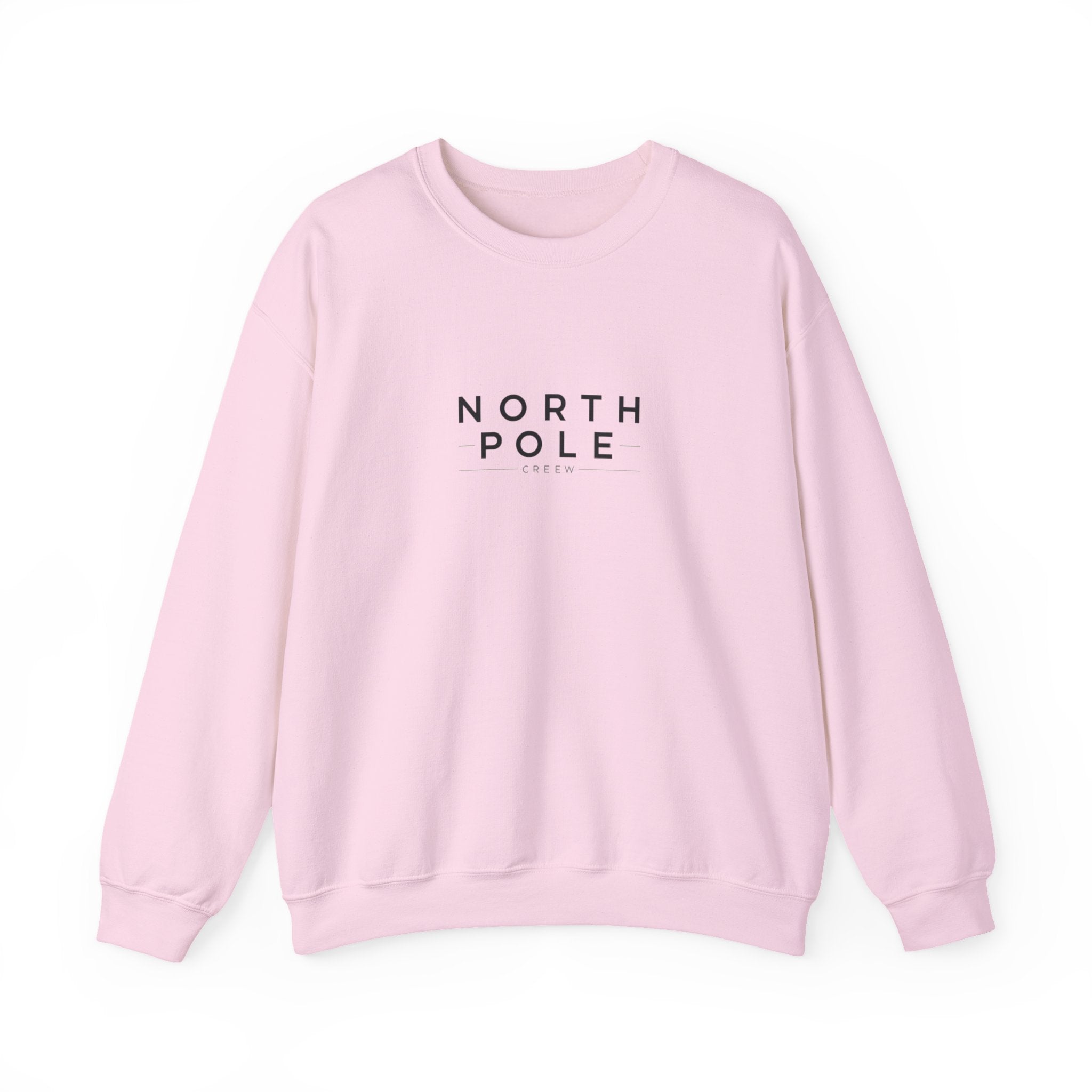 North Pole Crewneck Sweatshirt — Minimal Holiday Graphic Pullover