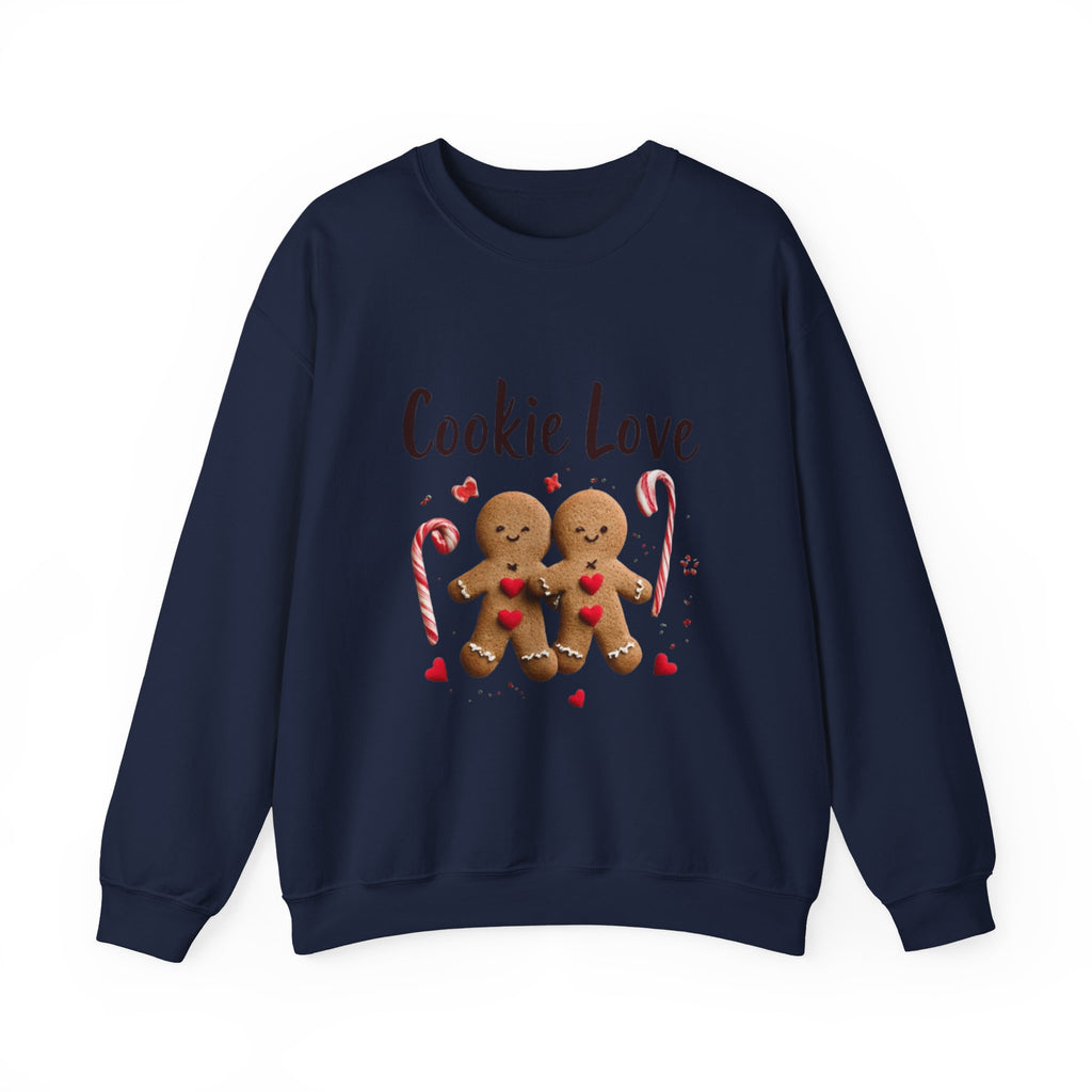 Cookie Love Sweatshirt — Cute Gingerbread Couple Holiday Crewneck