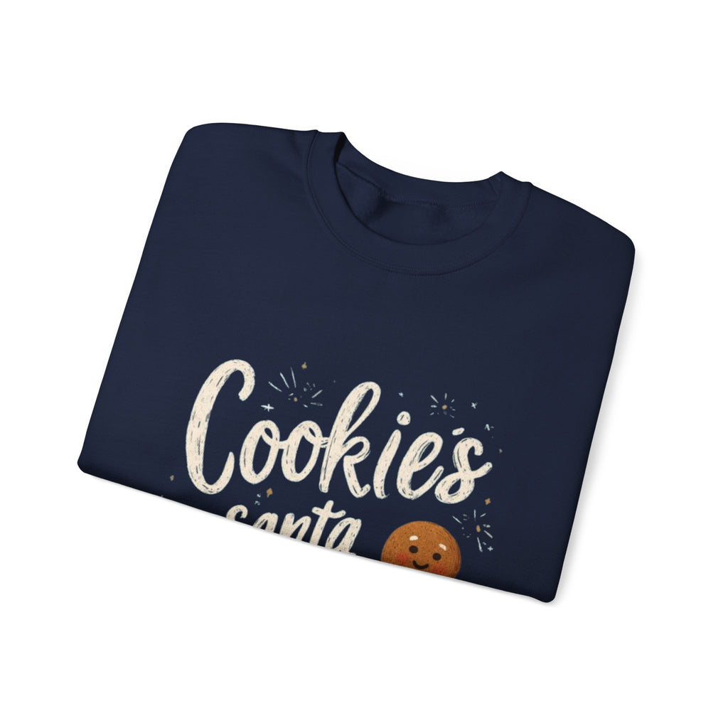 Cookies for Santa Sweatshirt — Christmas Gingerbread Holiday Crewneck