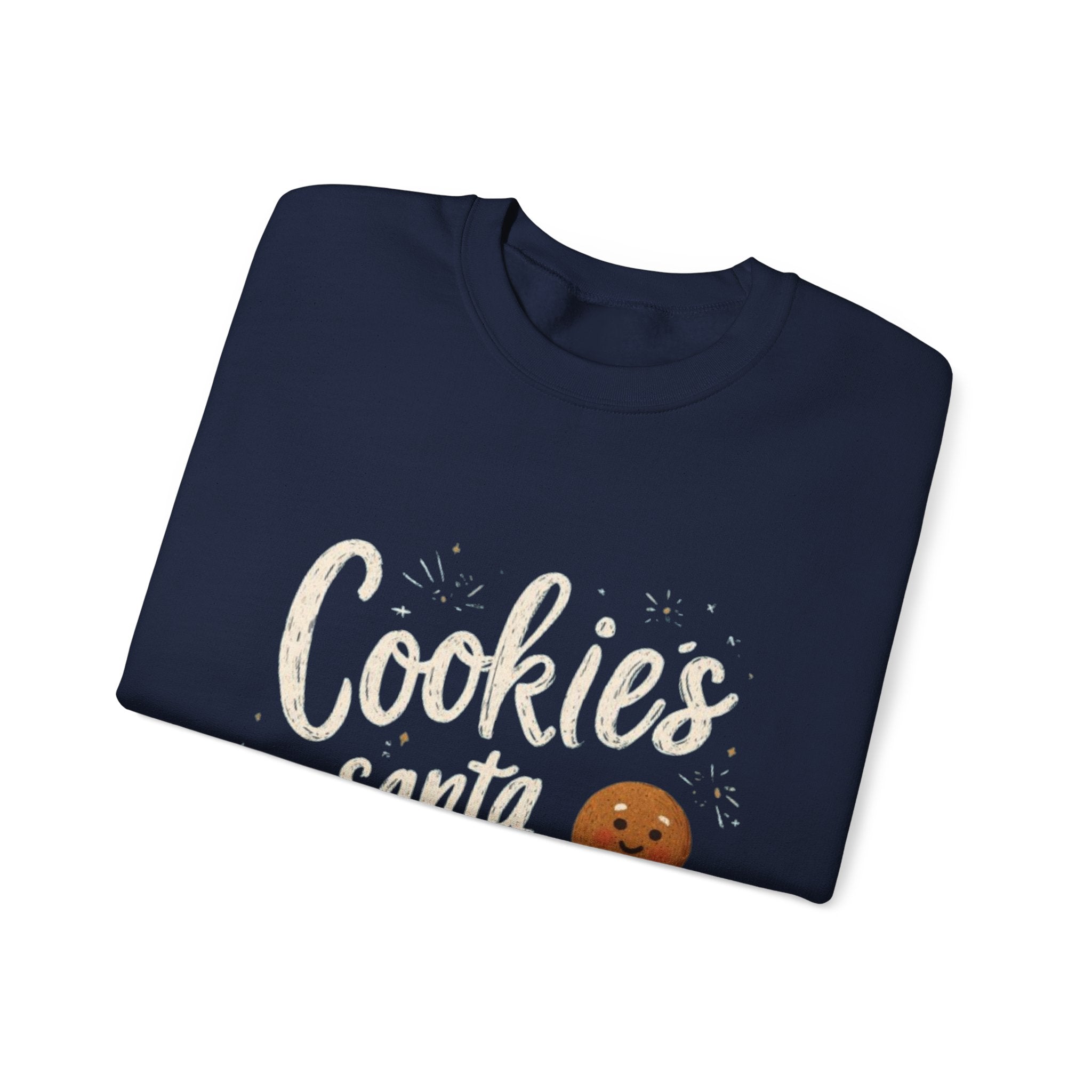 Cookies for Santa Sweatshirt — Christmas Gingerbread Holiday Crewneck