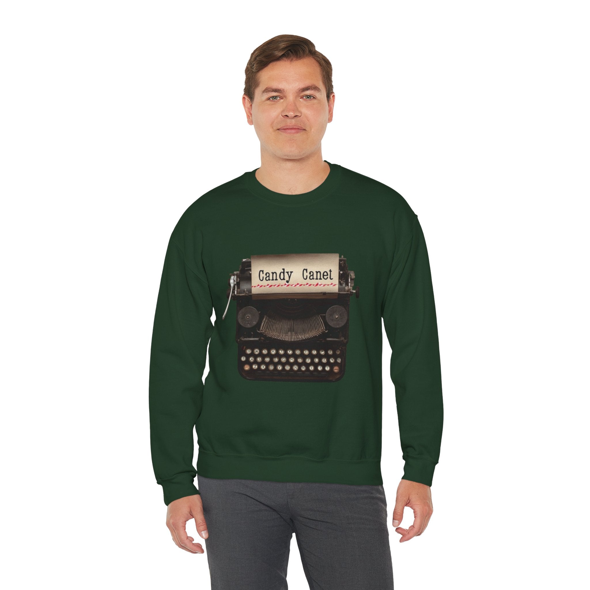 Typewriter Graphic Sweatshirt - "Candy Canet" Vintage Writer Crewneck