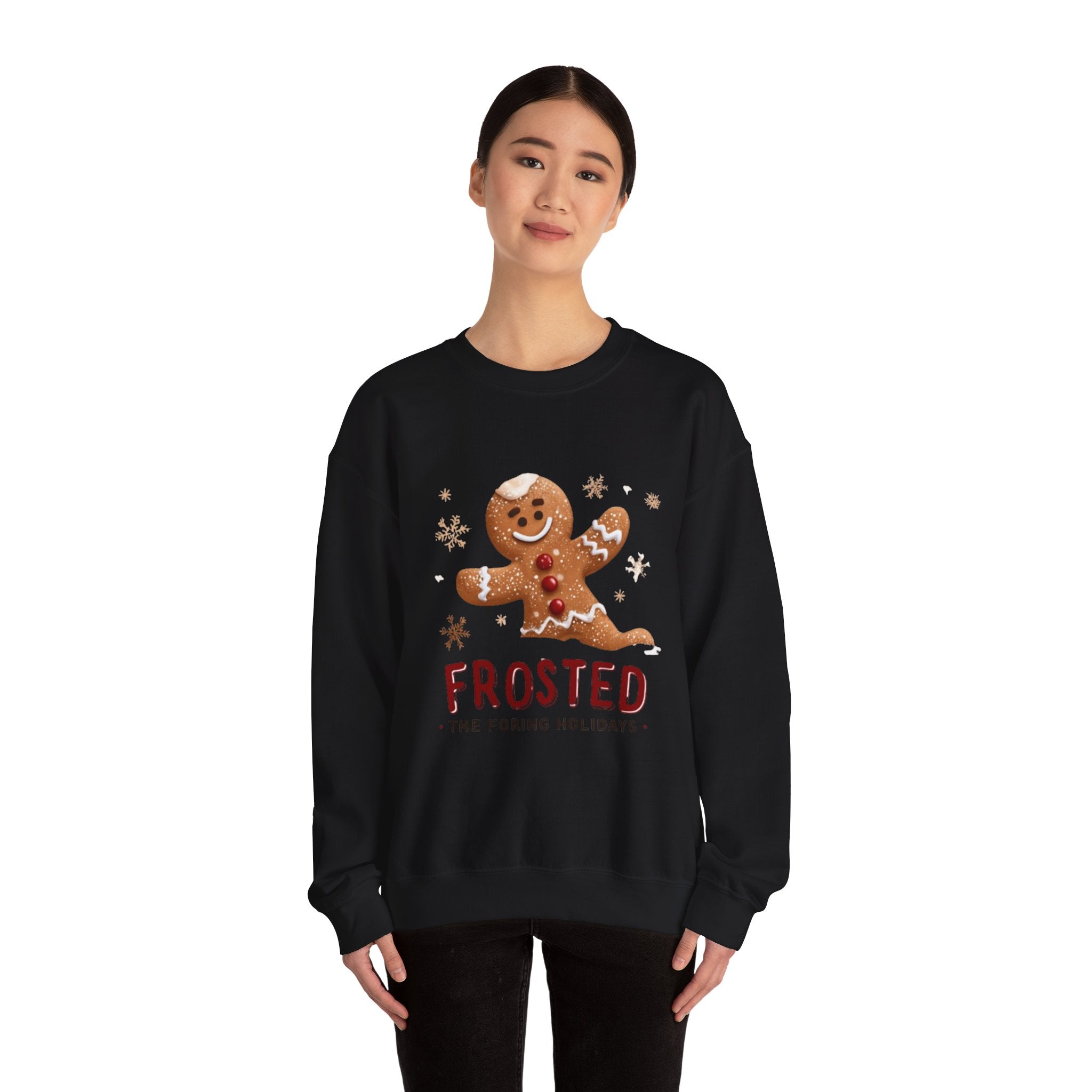Gingerbread 'Frosted' Holiday Sweatshirt — Cute Christmas Cookie Crewneck