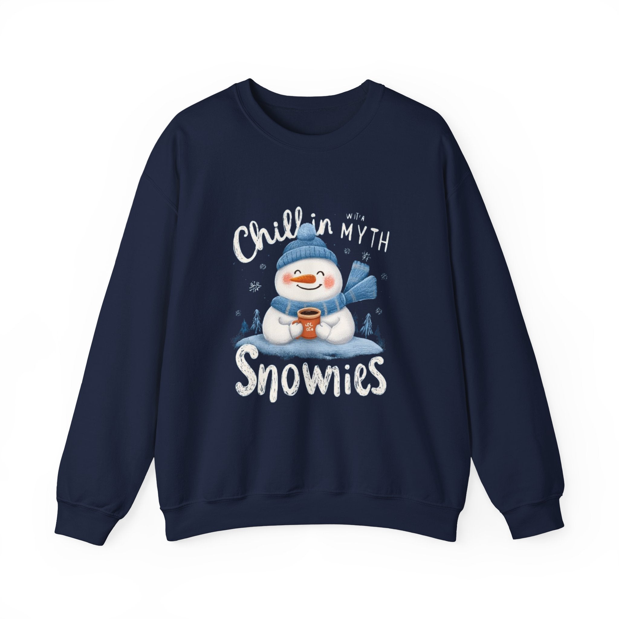 Snowman Sweatshirt — "Chillin' With My Snowmies" Cozy Winter Crewneck