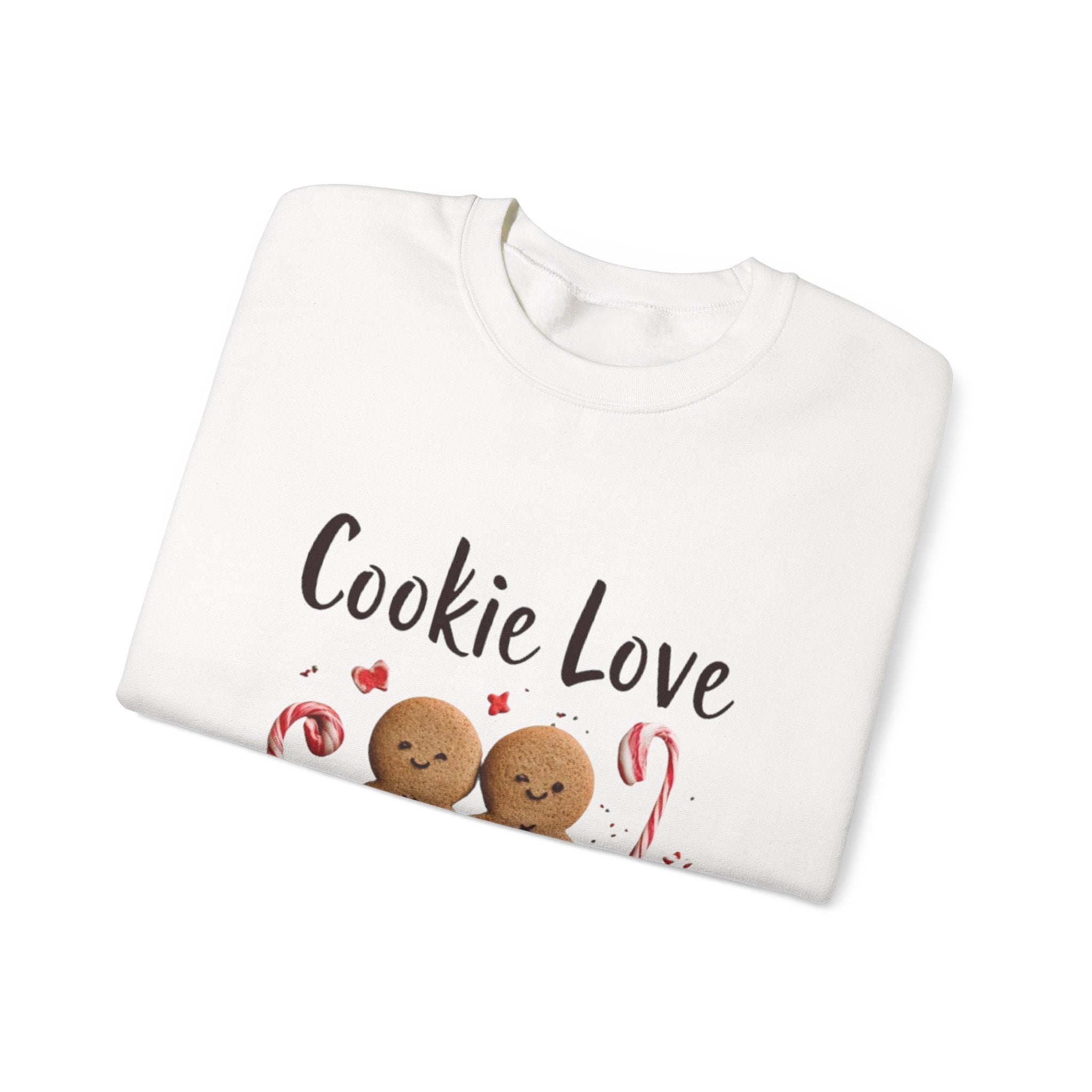 Cookie Love Sweatshirt — Cute Gingerbread Couple Holiday Crewneck