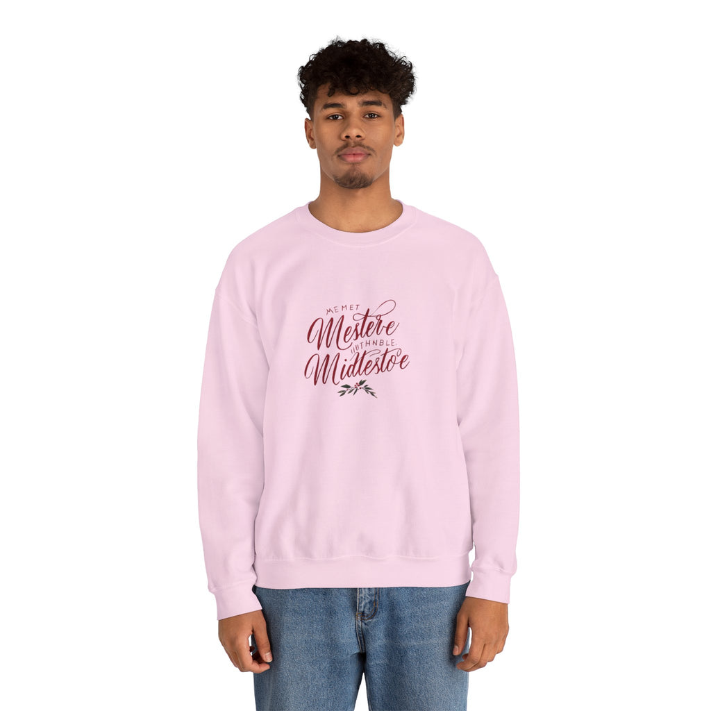 Crewneck Sweatshirt — 'Pet Me? I’m the Meister/Midlestoe' Script Design