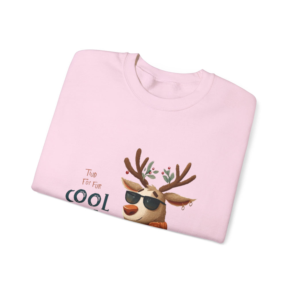 Reindeer 'Cool Yule' Crewneck Sweatshirt — Cute Holiday Graphic