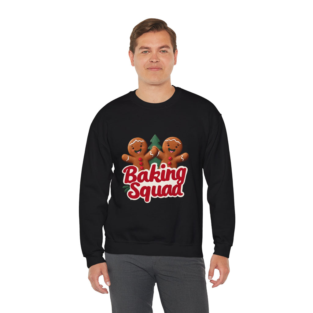 Baking Squad Sweatshirt — Cute Gingerbread Holiday Crewneck