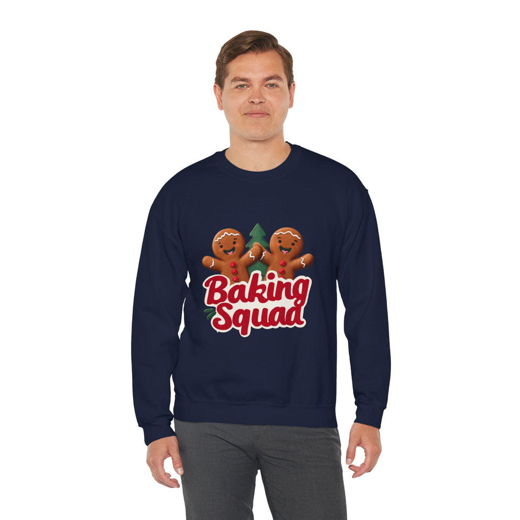 Baking Squad Sweatshirt — Cute Gingerbread Holiday Crewneck
