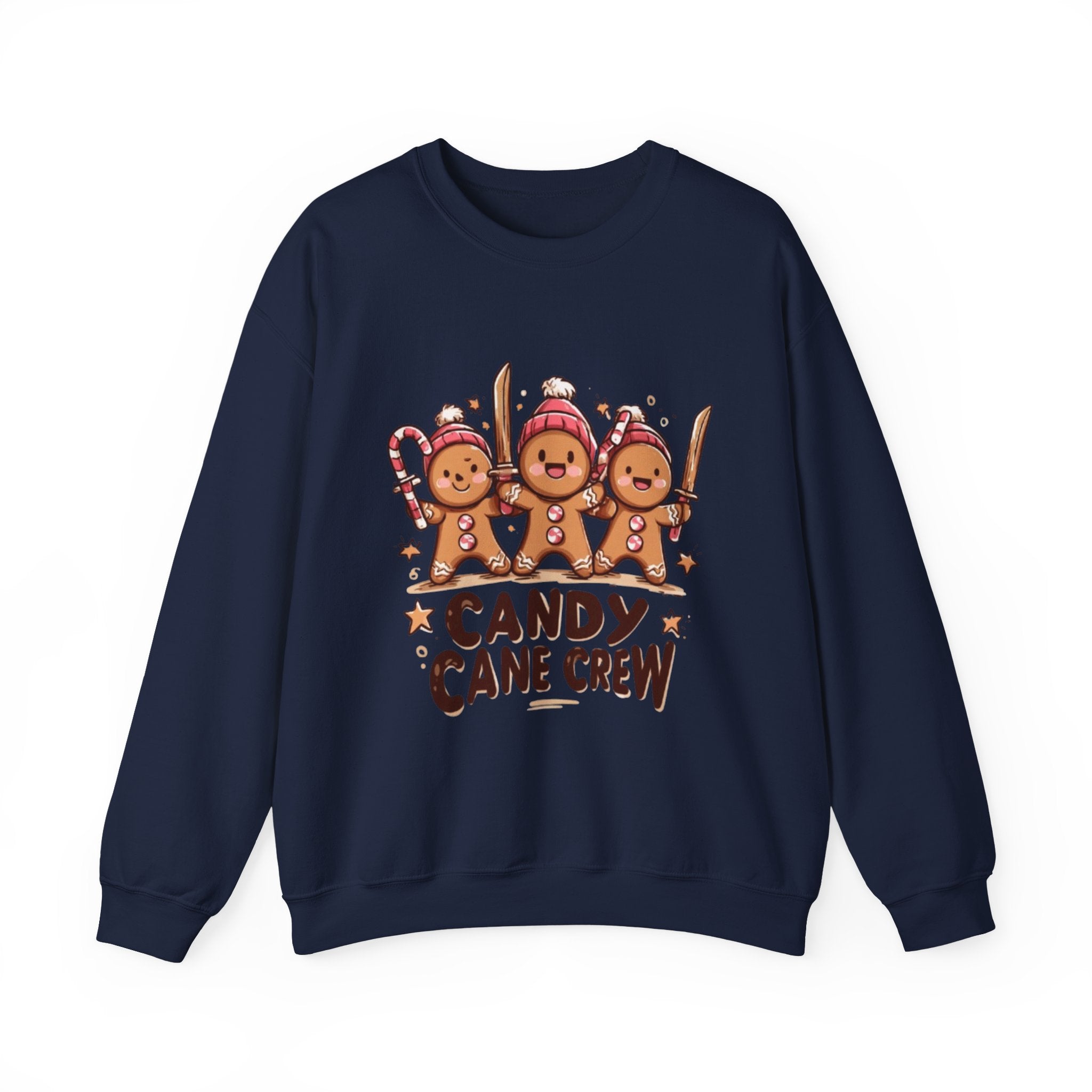 Candy Cane Crew Sweatshirt — Cute Gingerbread 'Candy Cane Crew' Christmas Sweatshirt