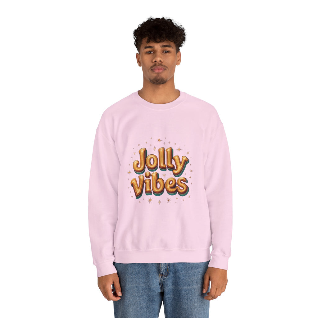 Jolly Vibes Sweatshirt – Cozy Holiday Graphic Crewneck