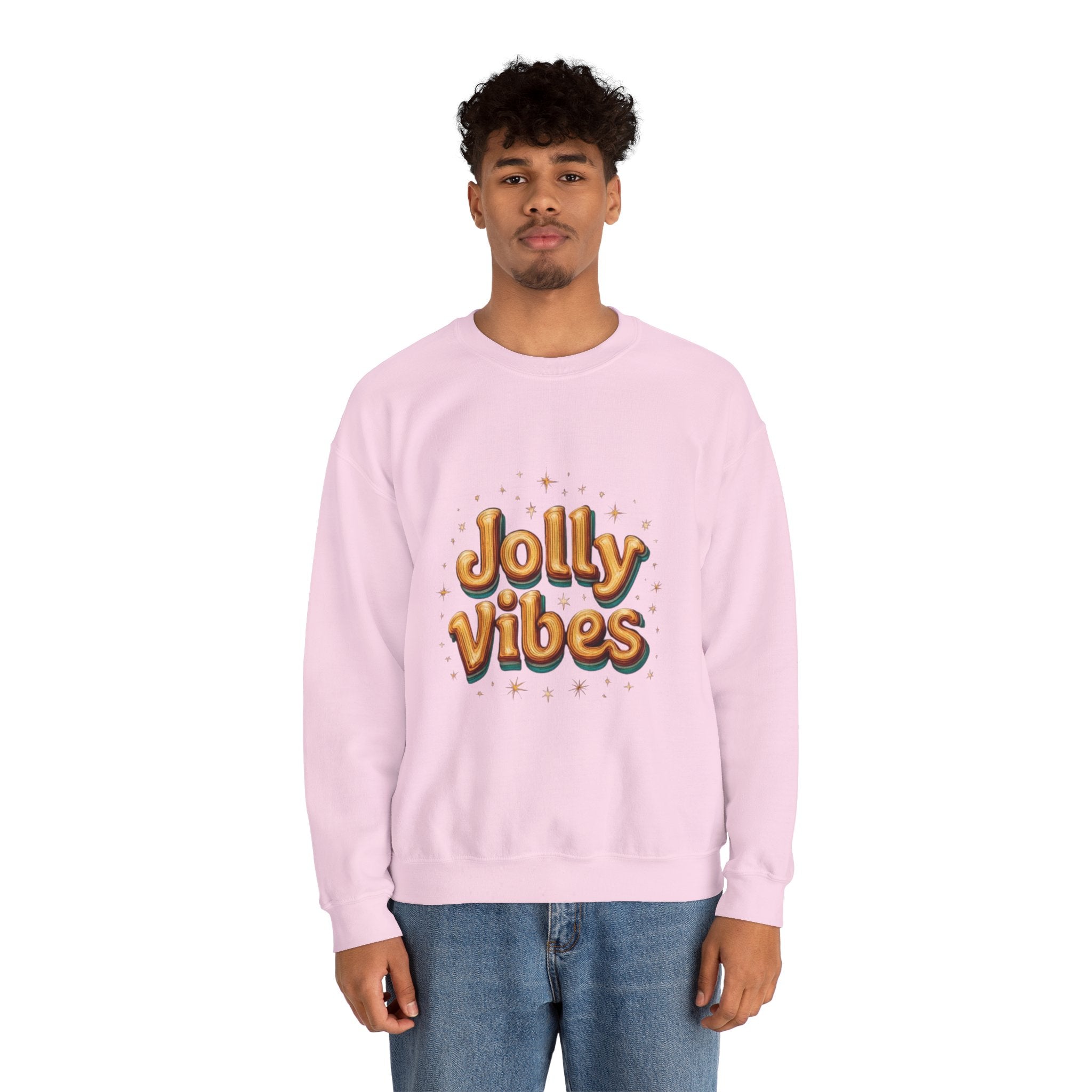 Jolly Vibes Sweatshirt – Cozy Holiday Graphic Crewneck