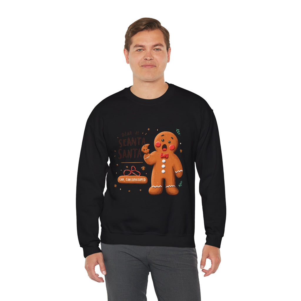 Gingerbread Cookie "Dear Santa" Crewneck Sweatshirt