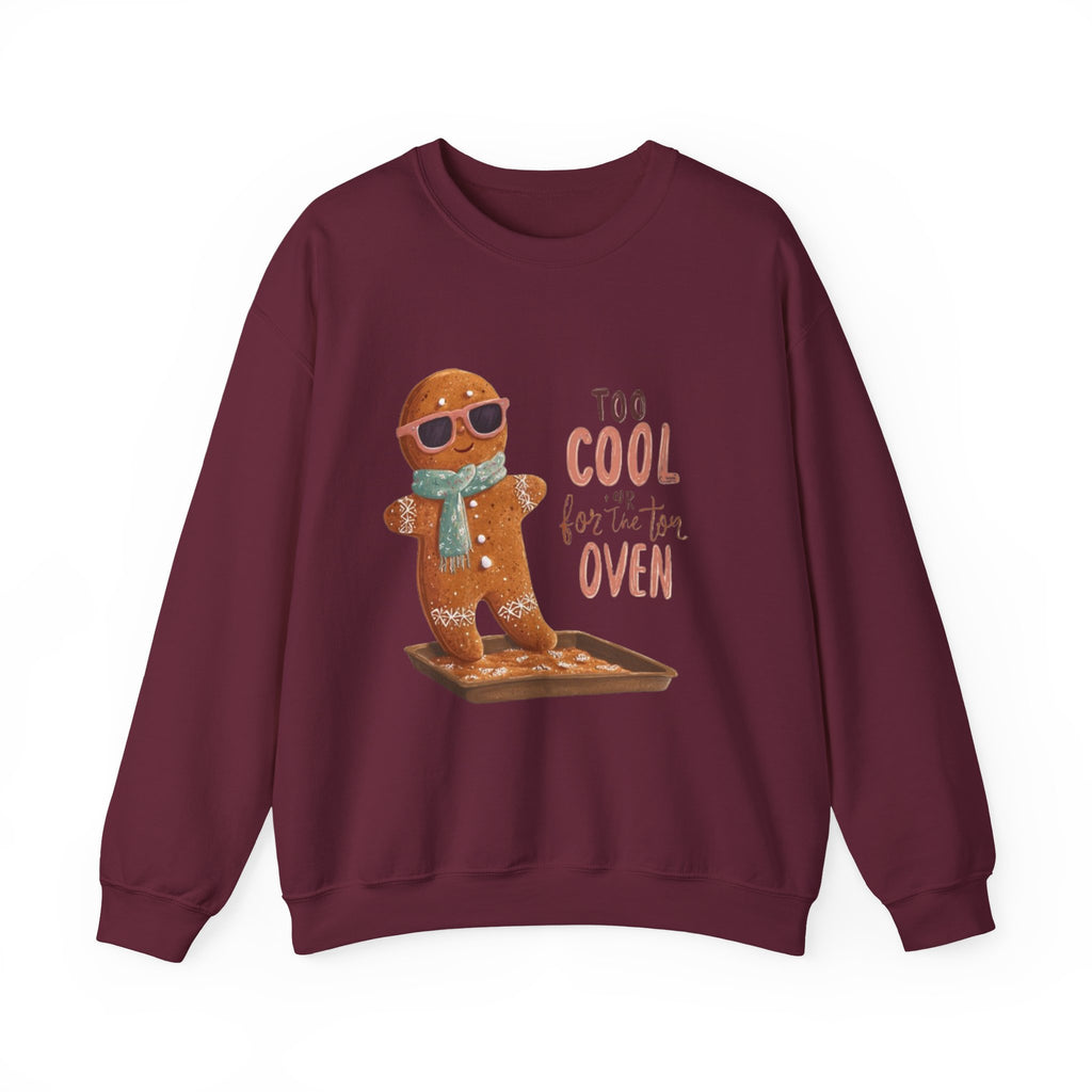 Sweatshirt - 'Too Cool for the Oven' Gingerbread Crewneck