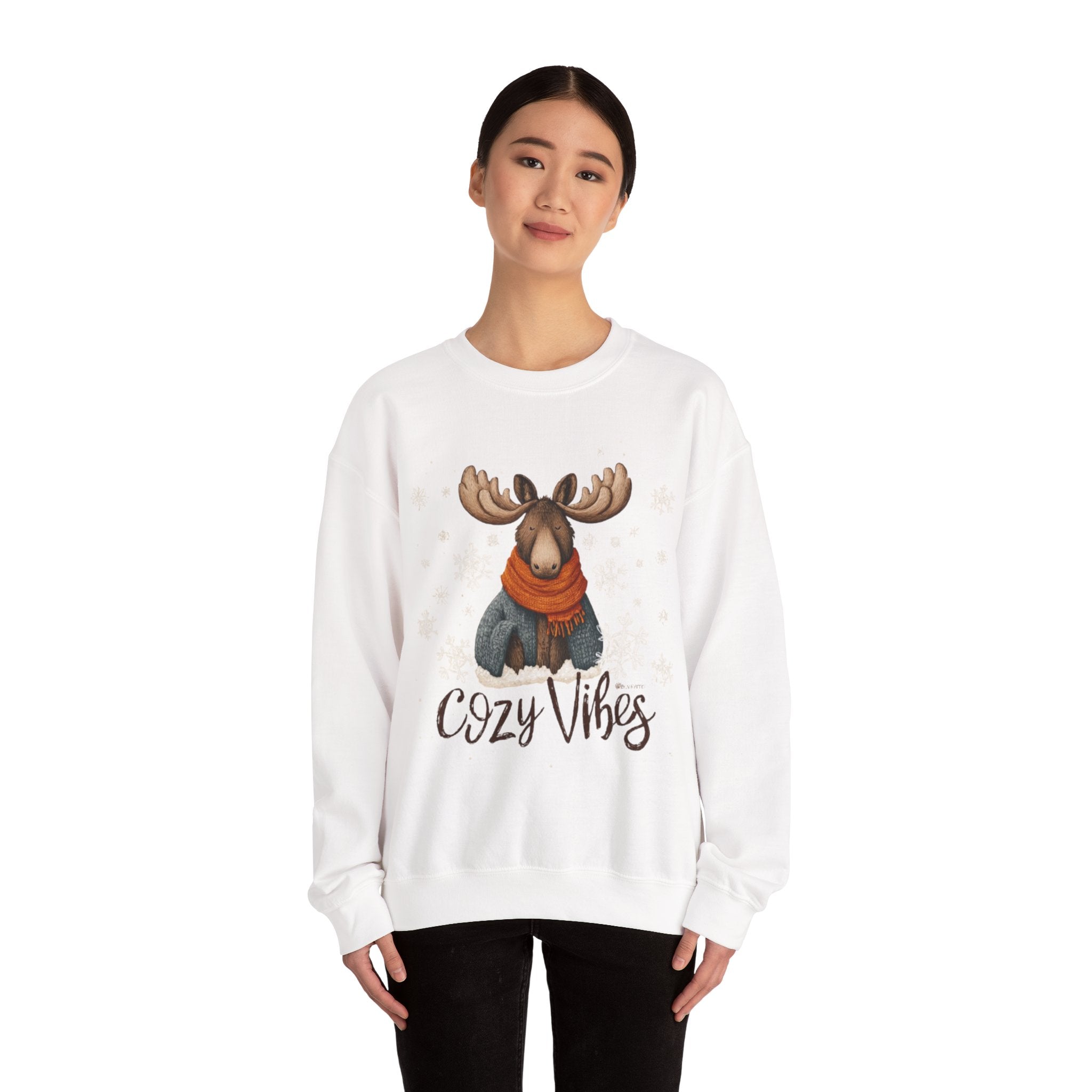 Cozy Vibes Moose Sweatshirt