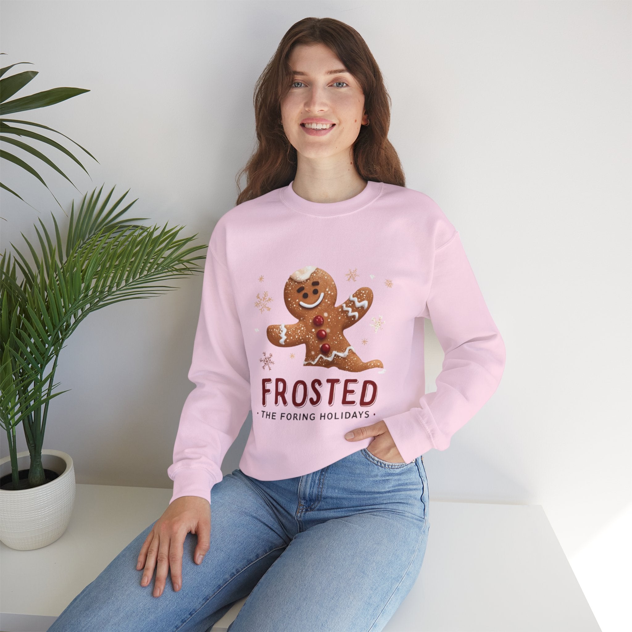 Gingerbread 'Frosted' Holiday Sweatshirt — Cute Christmas Cookie Crewneck