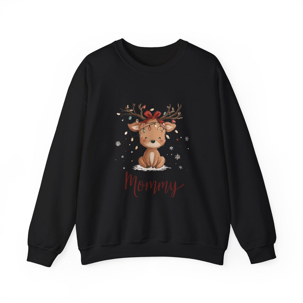 Mommy Reindeer Sweatshirt — Cute Woodland Mama Holiday Crewneck