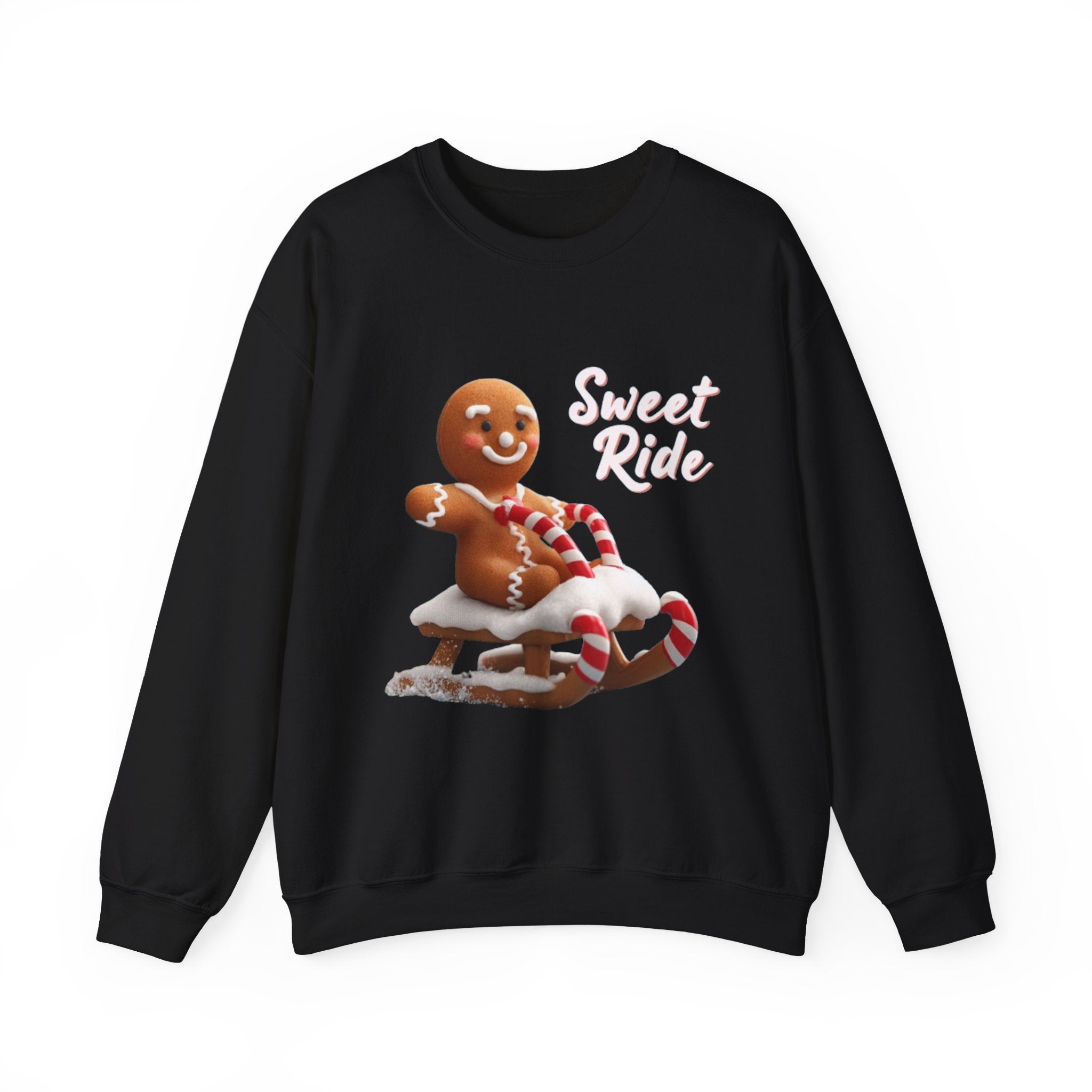 Gingerbread Sled Sweatshirt — "Sweet Ride" Holiday Crewneck