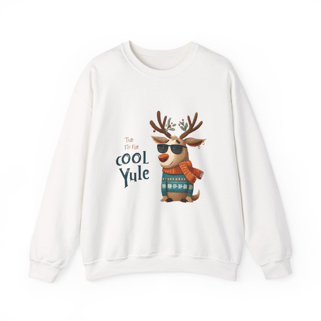Reindeer 'Cool Yule' Crewneck Sweatshirt — Cute Holiday Graphic