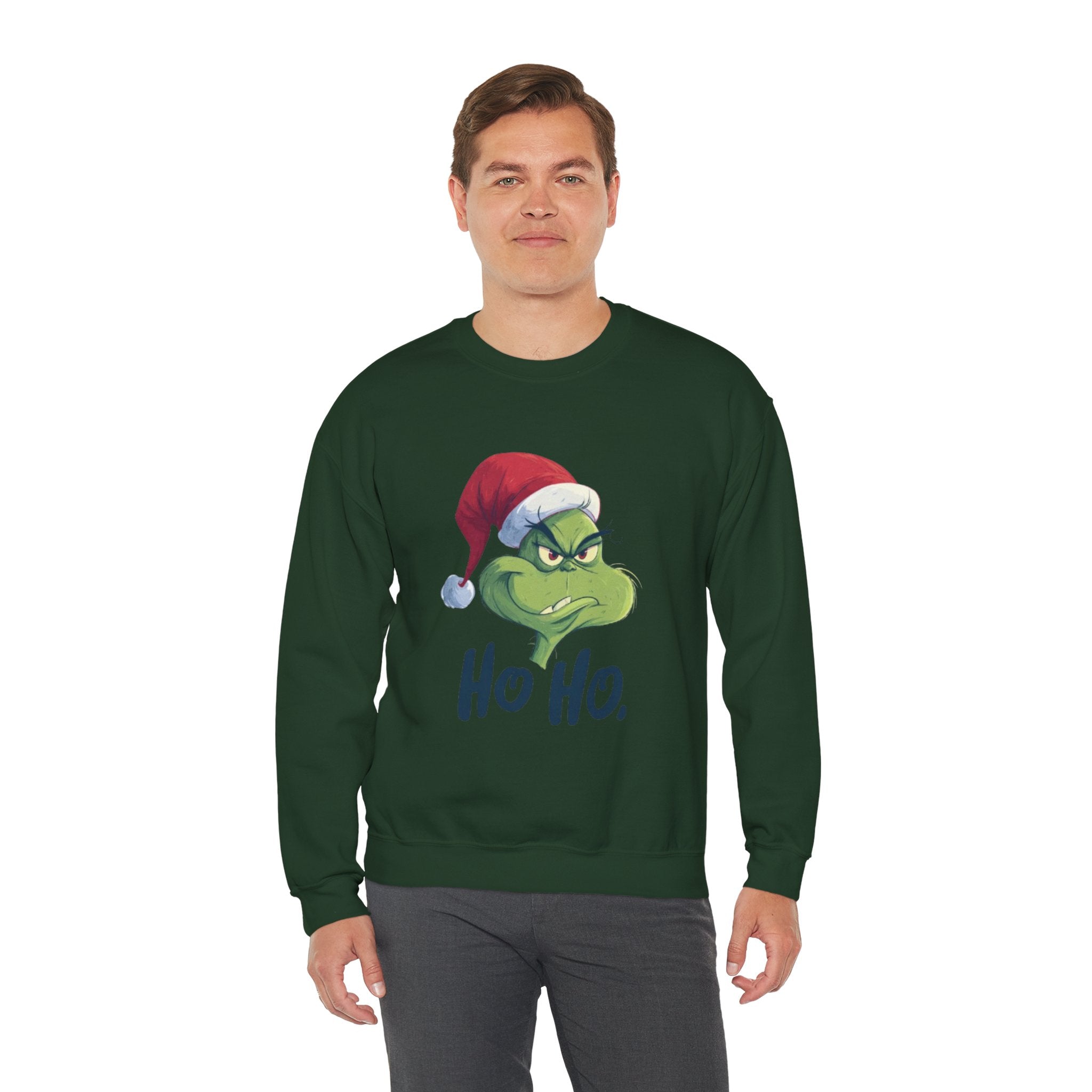 Grumpy Grinch 'Ho Ho.' Crewneck Sweatshirt