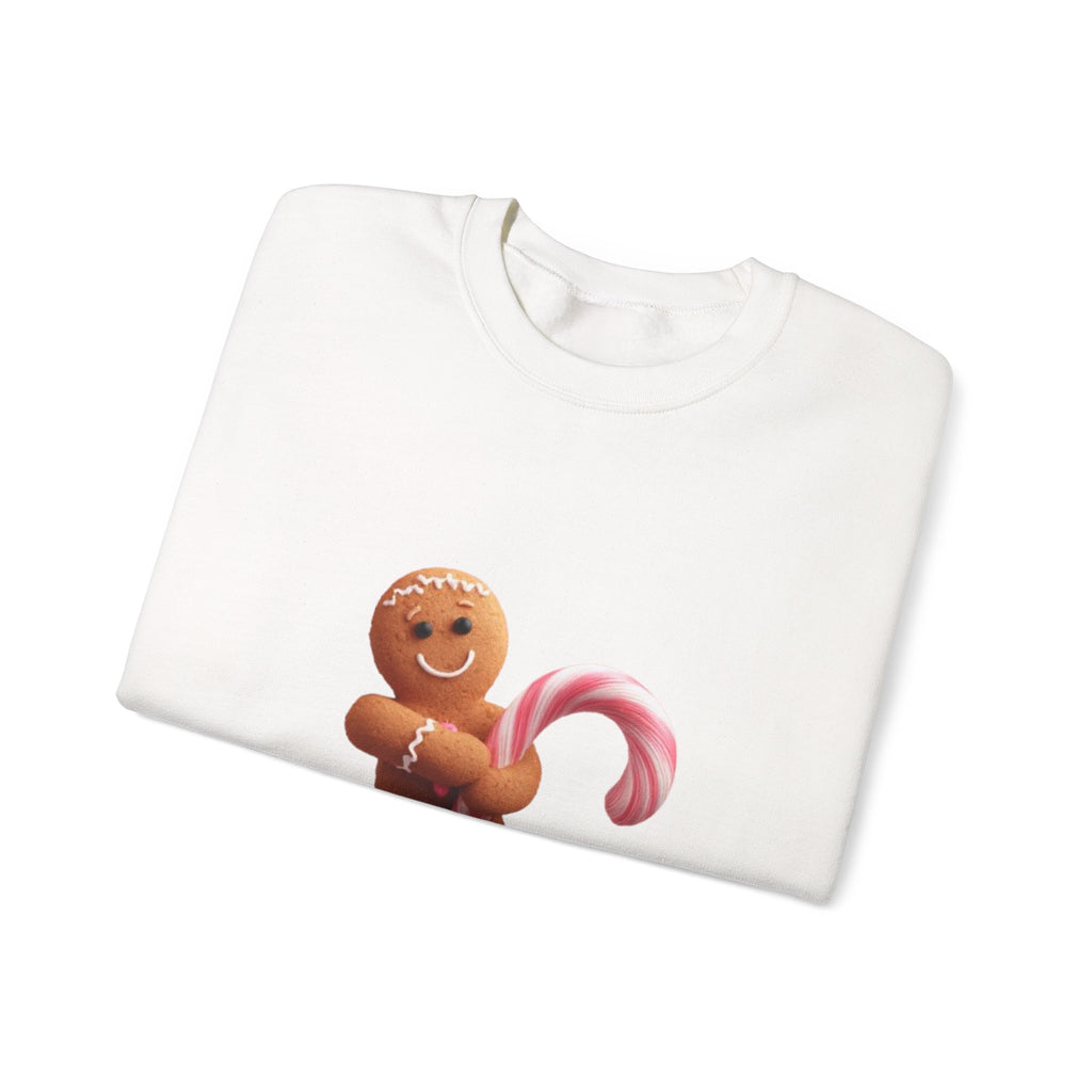 Gingerbread Candy Cane Crewneck Sweatshirt