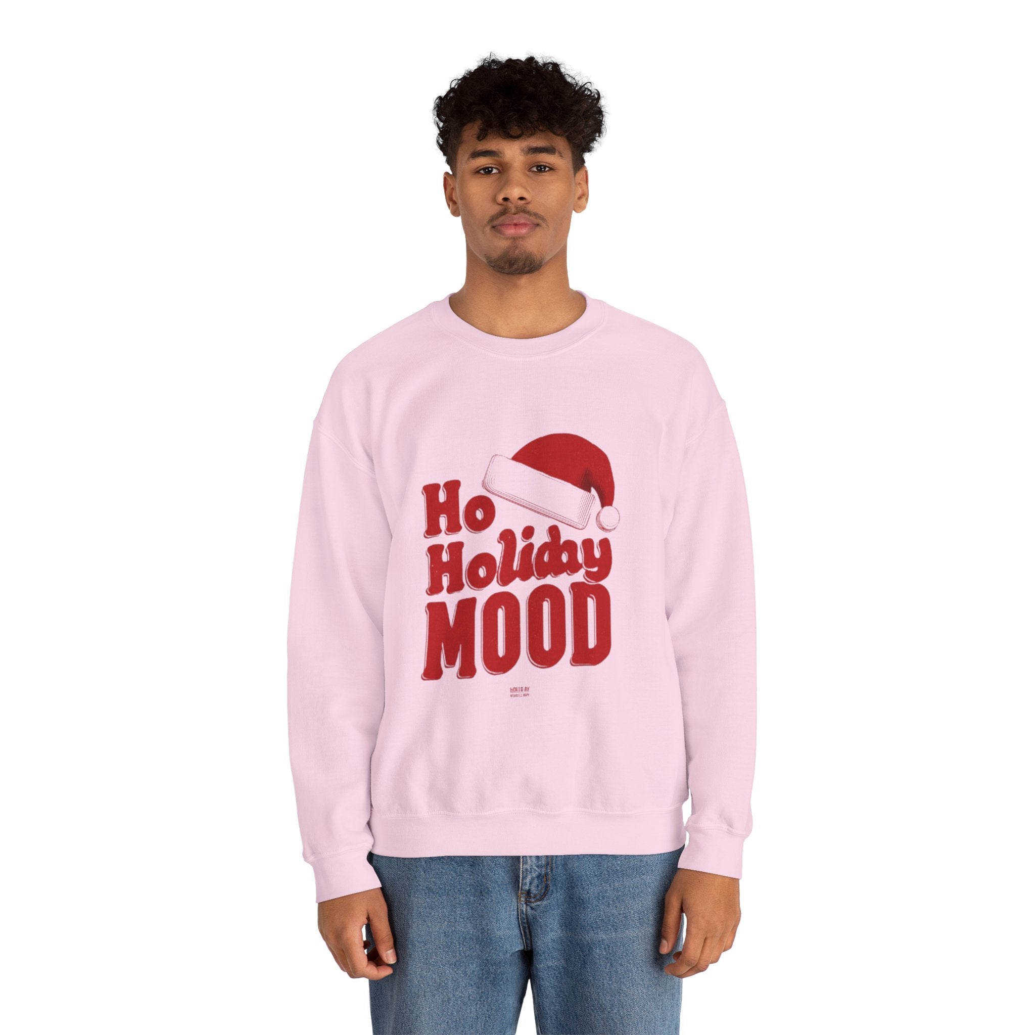 Holiday Mood Sweatshirt — 'Ho Holiday Mood' Christmas Crewneck