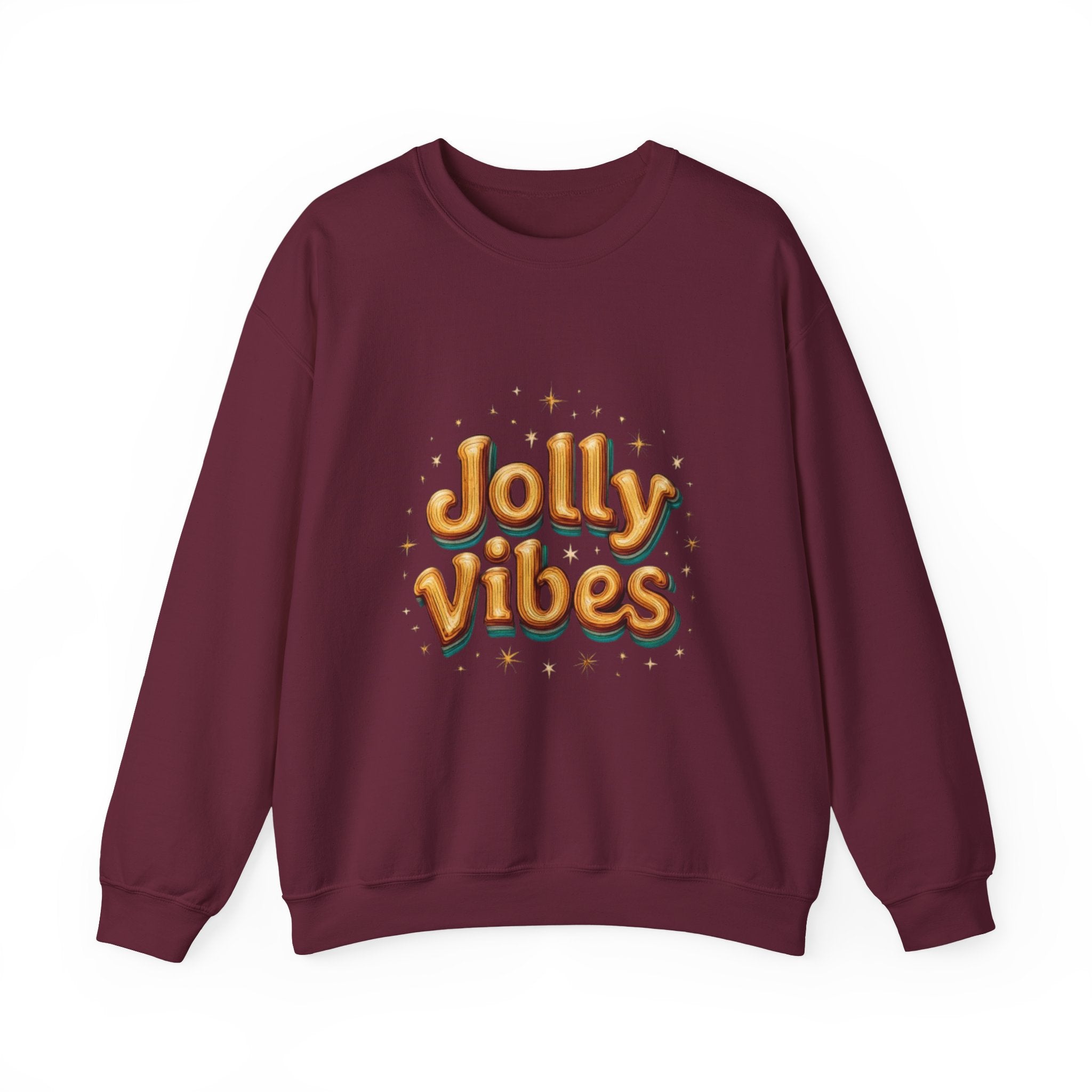 Jolly Vibes Sweatshirt – Cozy Holiday Graphic Crewneck