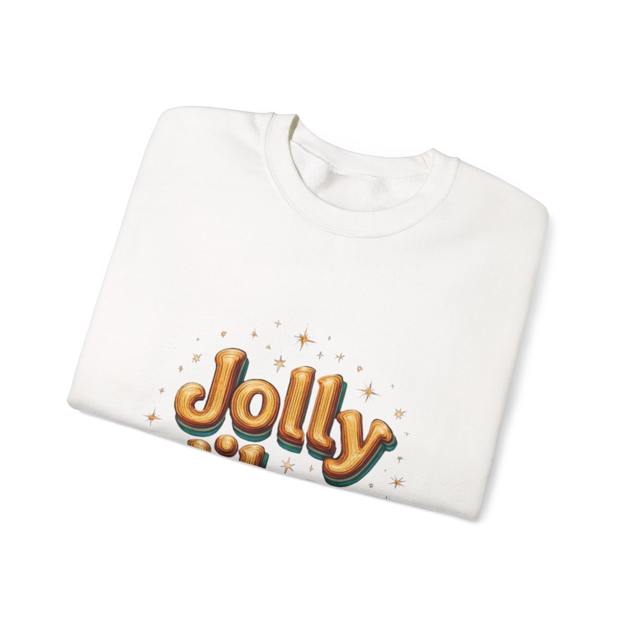 Jolly Vibes Sweatshirt – Cozy Holiday Graphic Crewneck