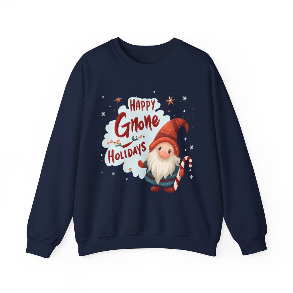 Happy Gnome Holidays Sweatshirt — Cute Christmas Gnome Holiday Crewneck