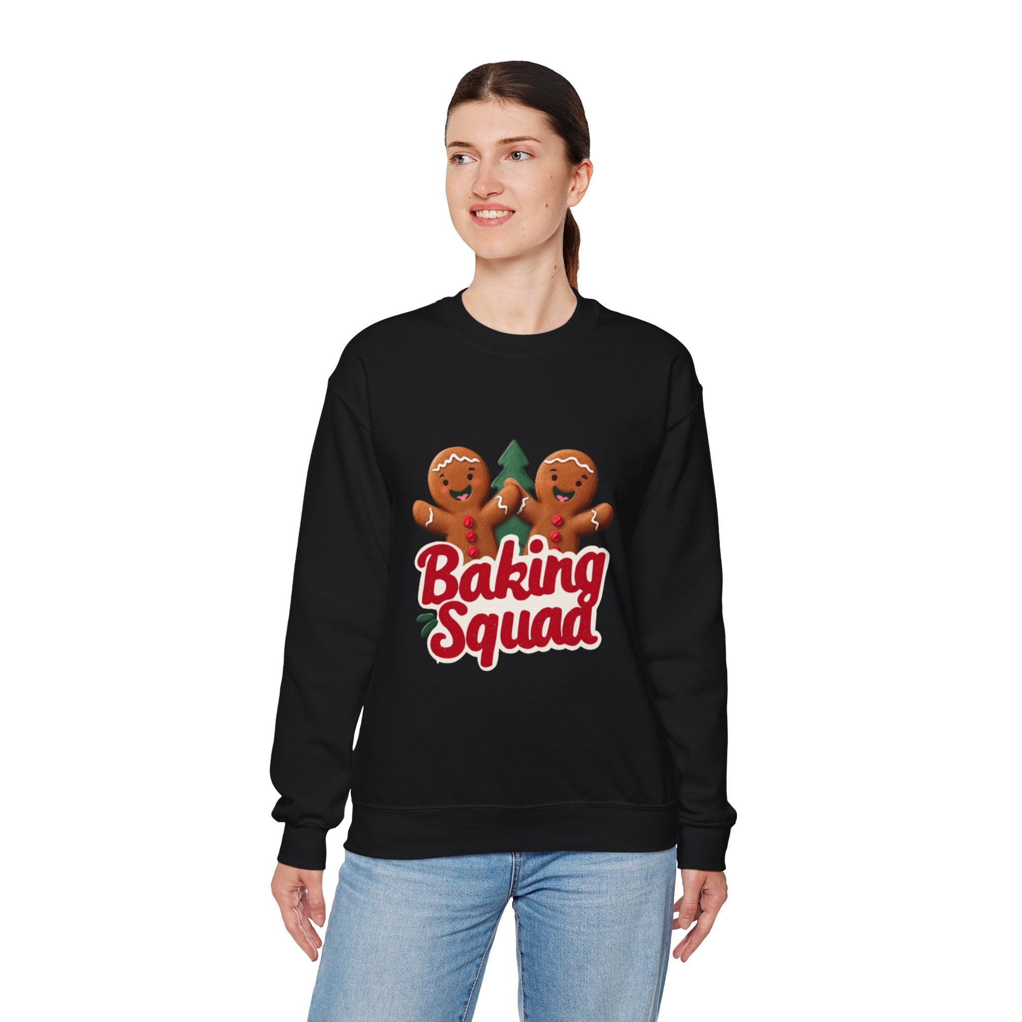 Baking Squad Sweatshirt — Cute Gingerbread Holiday Crewneck