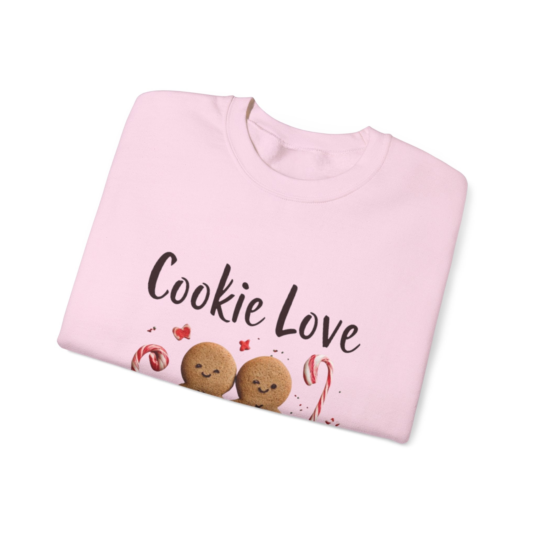 Cookie Love Sweatshirt — Cute Gingerbread Couple Holiday Crewneck